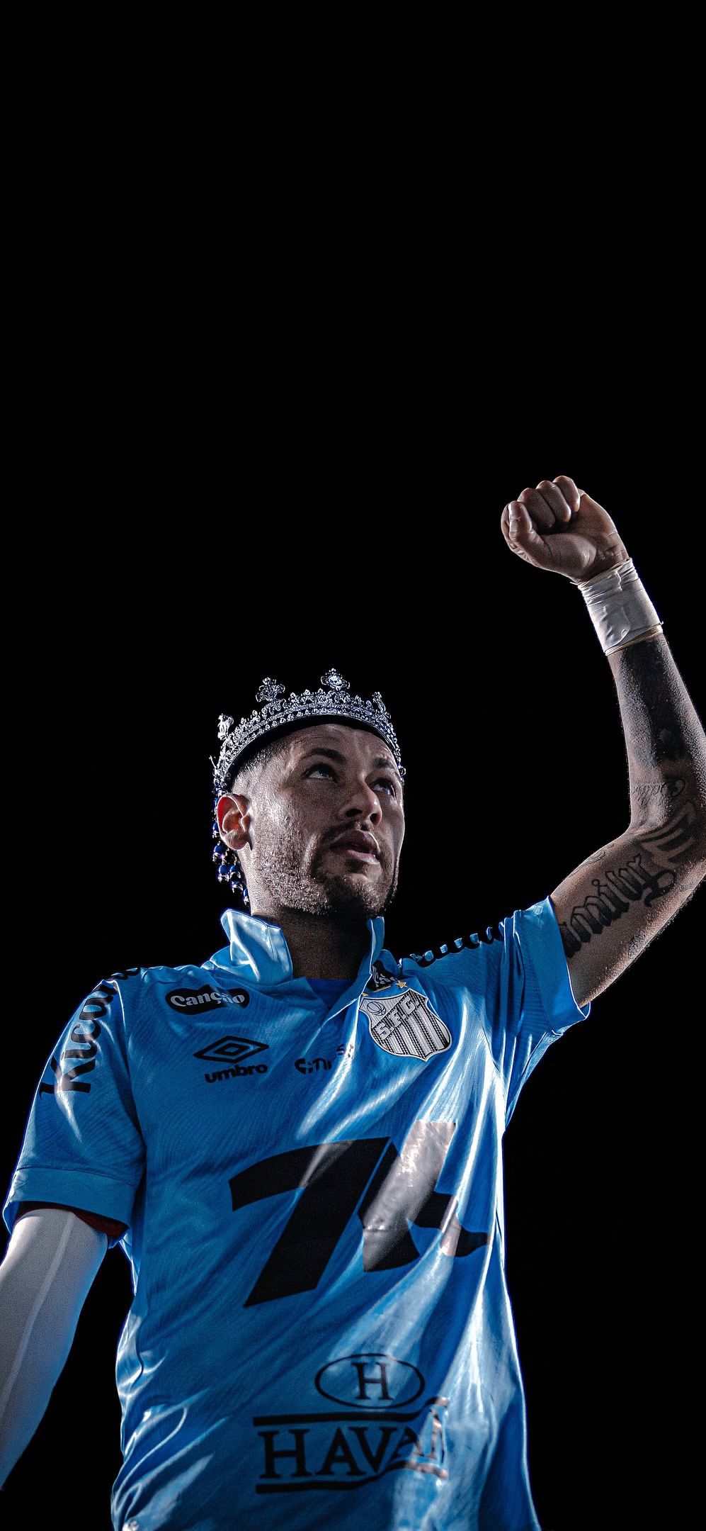 997x2160 Neymar Jr tribute at Santos FC event Football Wallpaper