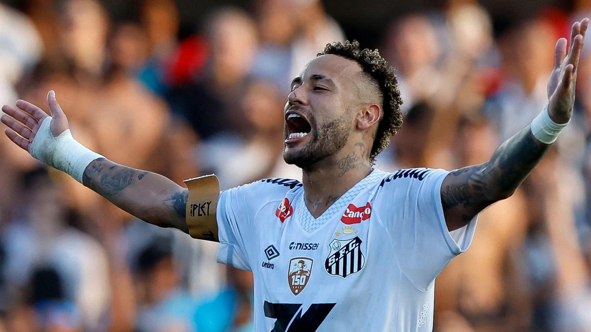 2048x1152 Neymar: Brazil Forward Extends Santos Deal In Bid For World Cup Call Up