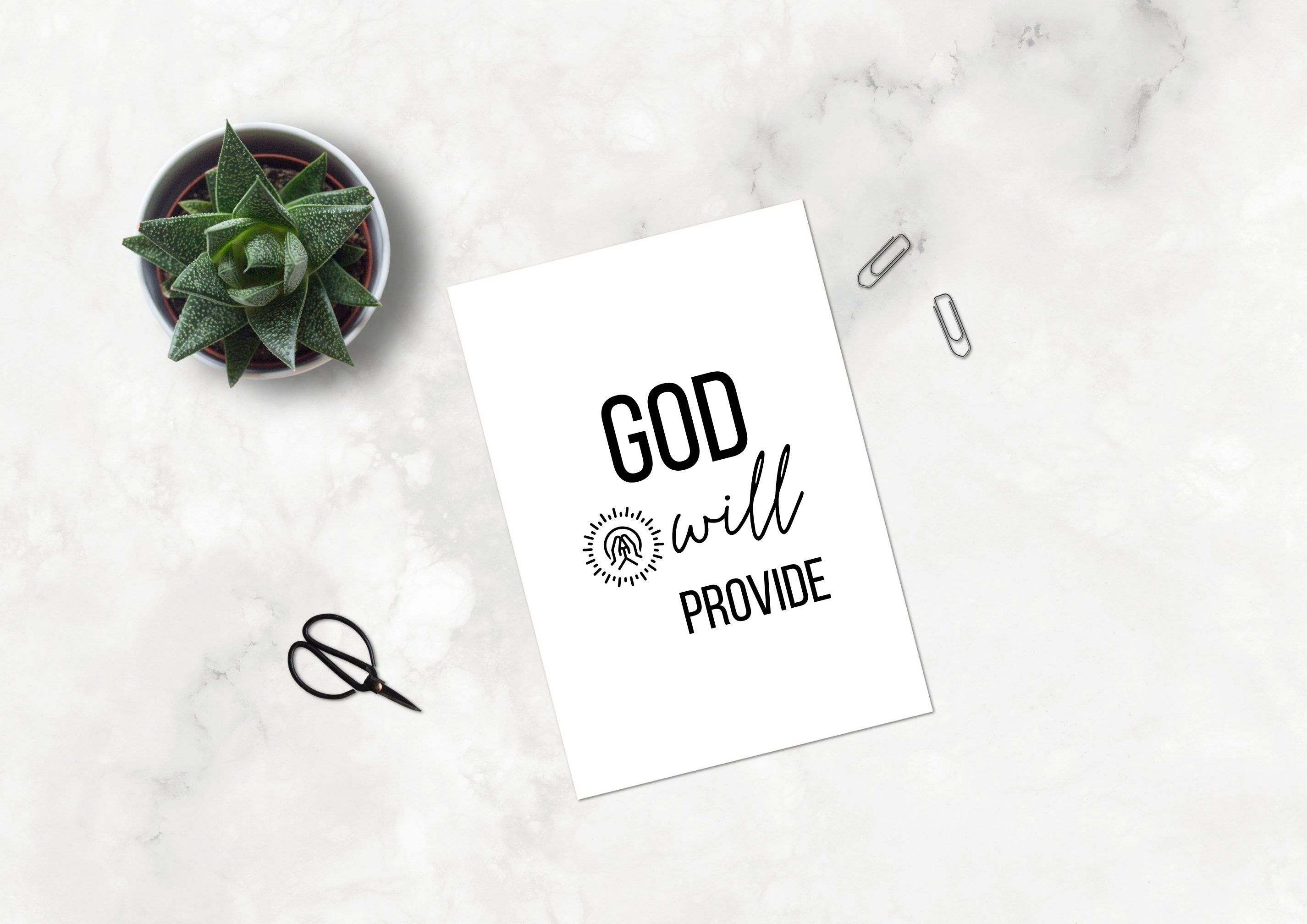 2851x2016 God Will Provide Downloadable Printable Poster as Motivation Inspiration Quote for Wall Art Decor