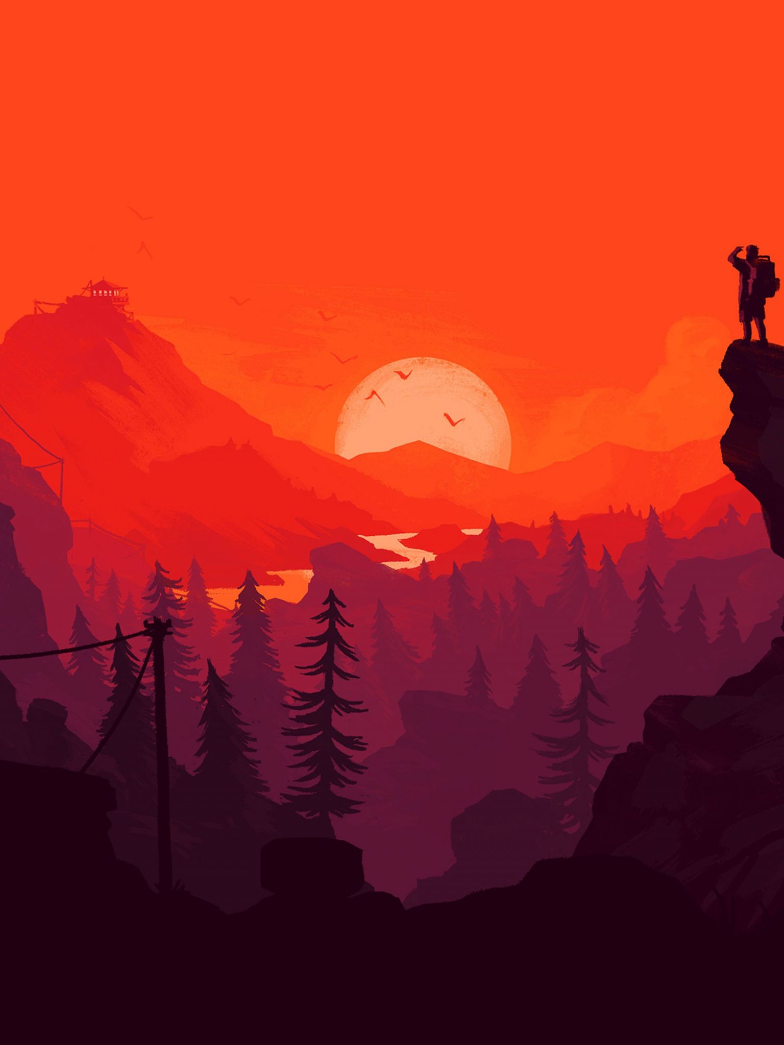 1536x2048 Red Aesthetic PFP Wallpaper