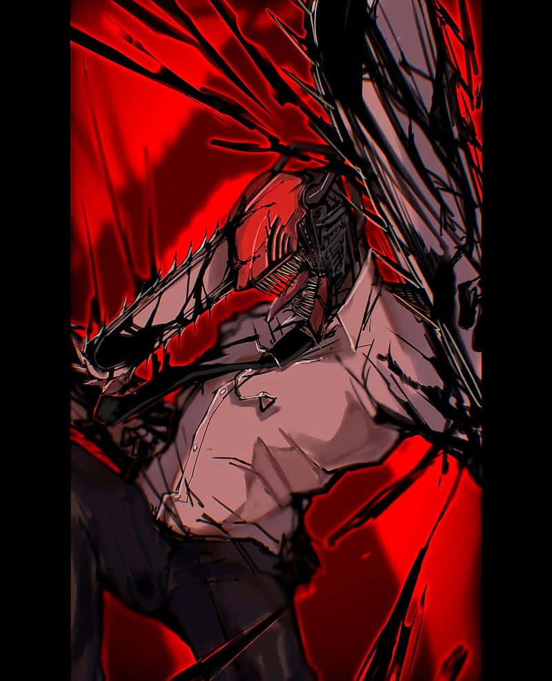 800x988 Download Red Chainsaw Man PFP Wallpaper