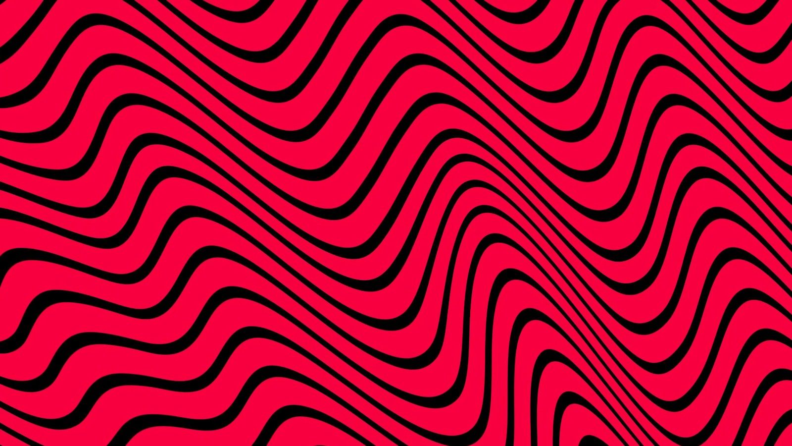 1600x900 Red And Black Wavy Texture 4K HD Red Aesthetic Wallpaper