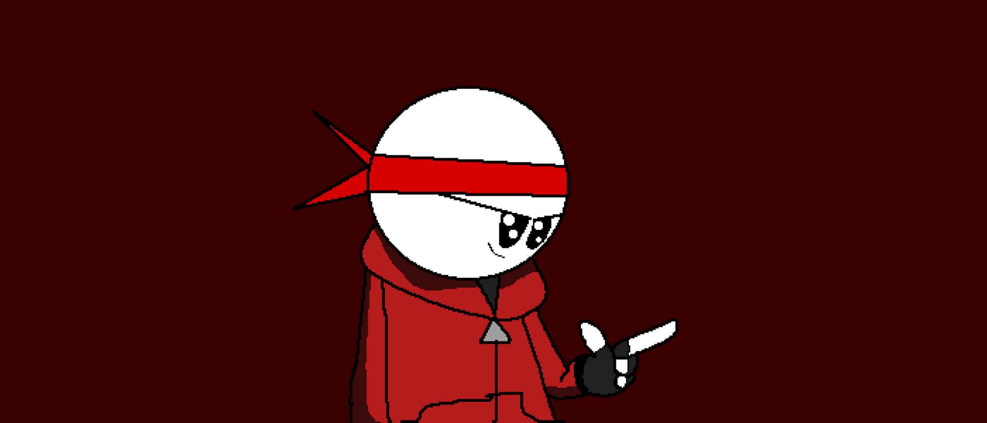 1920x823 Download Drawn Red PFP Wallpaper