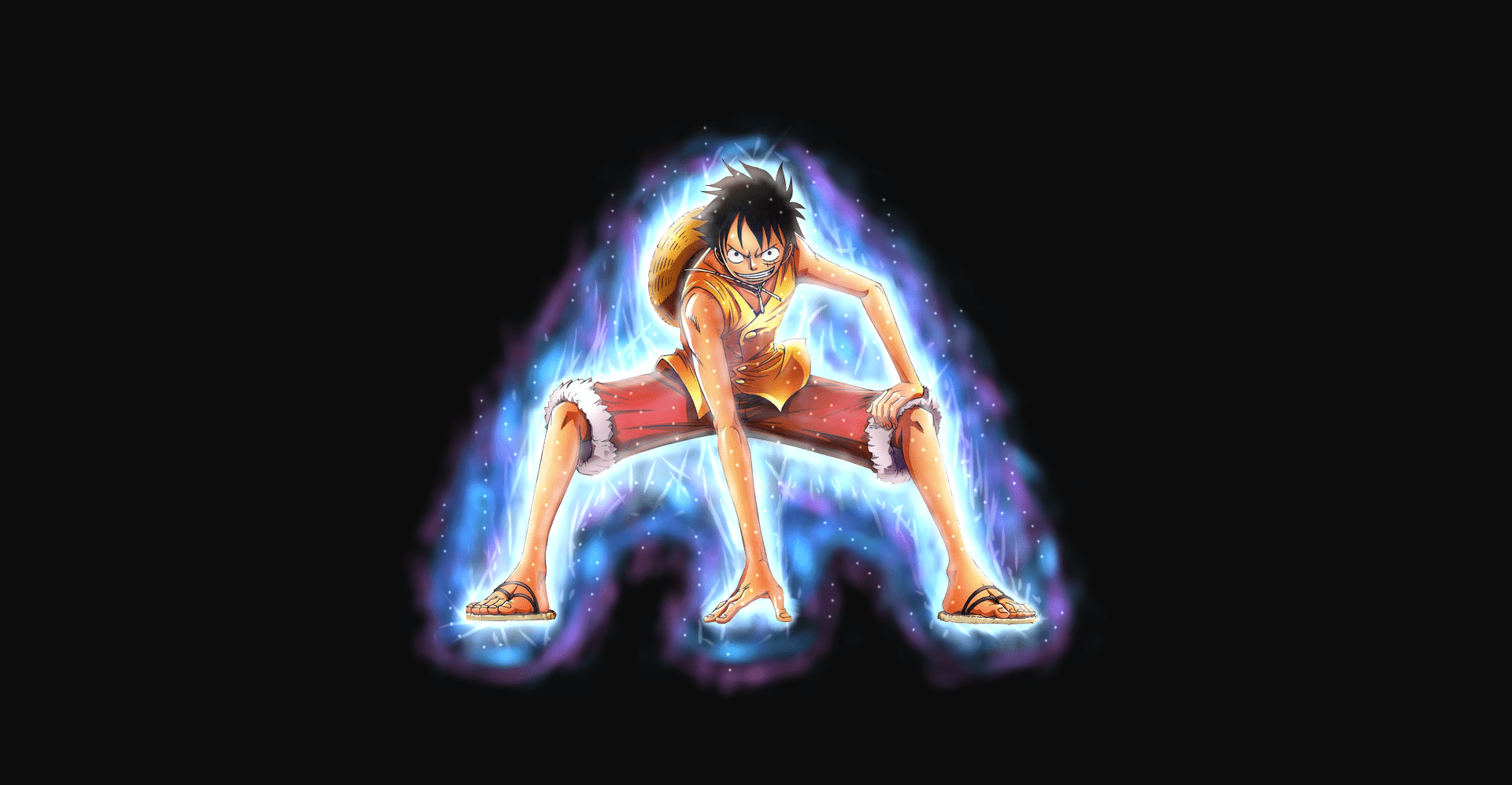 1920x997 Ultra Instinct Luffy, Was looking through my PC when I came across this (I only did the Aura)
