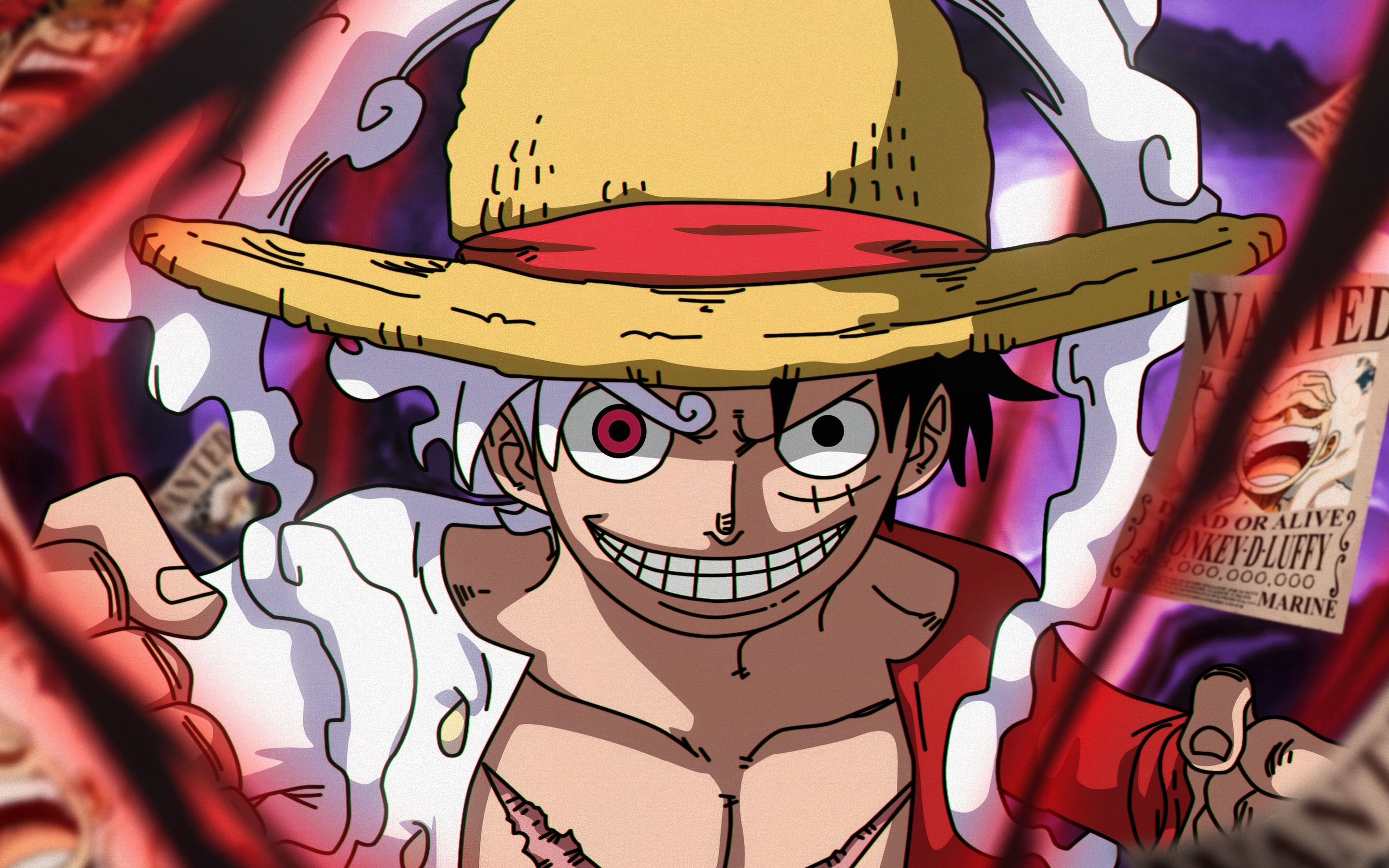 2880x1800 Monkey D. Luffy Wallpaper 4K, Gear Smiling, 5K