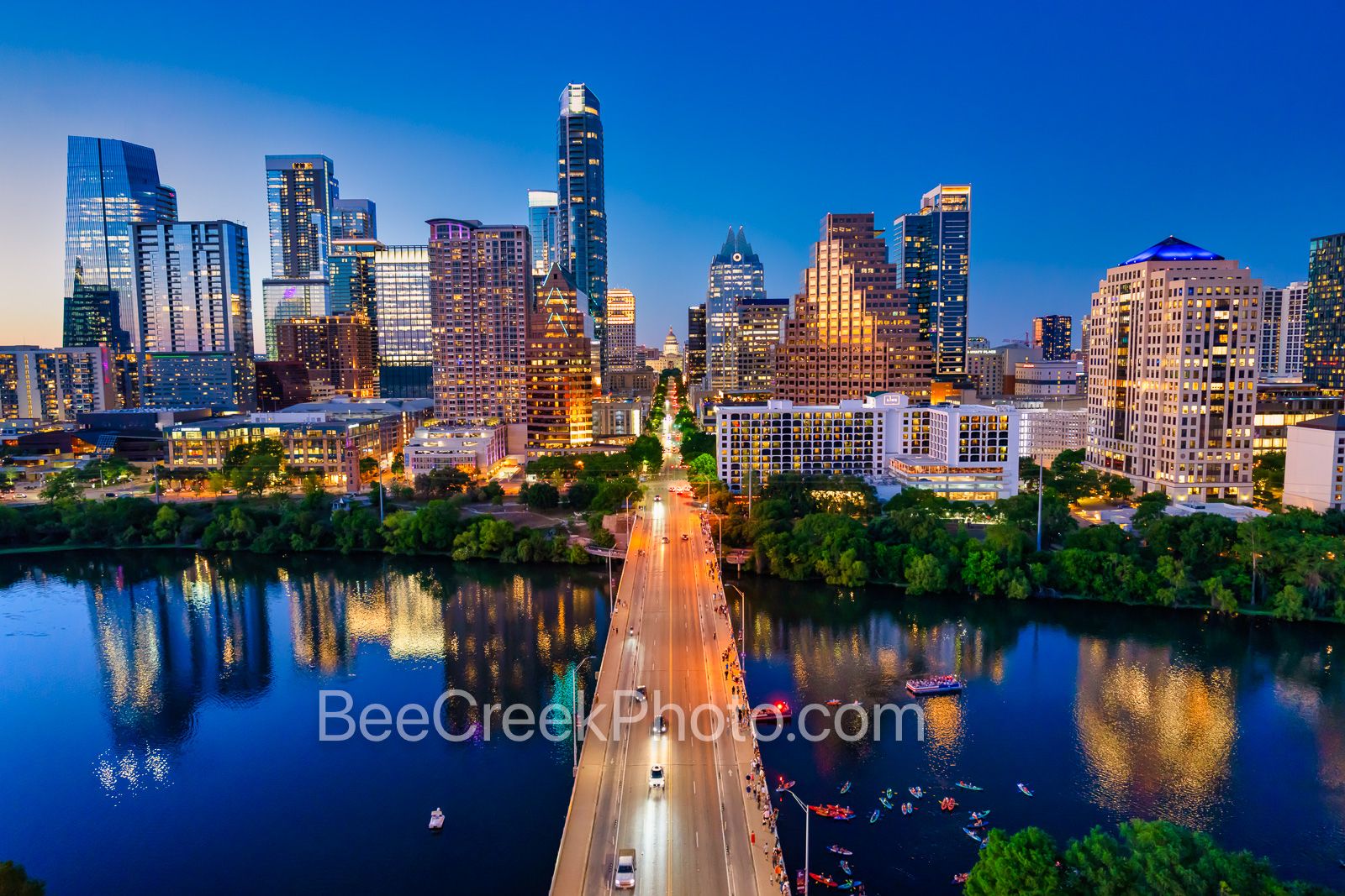 1600x1067 Austin Skyline at Blue Hour 2025