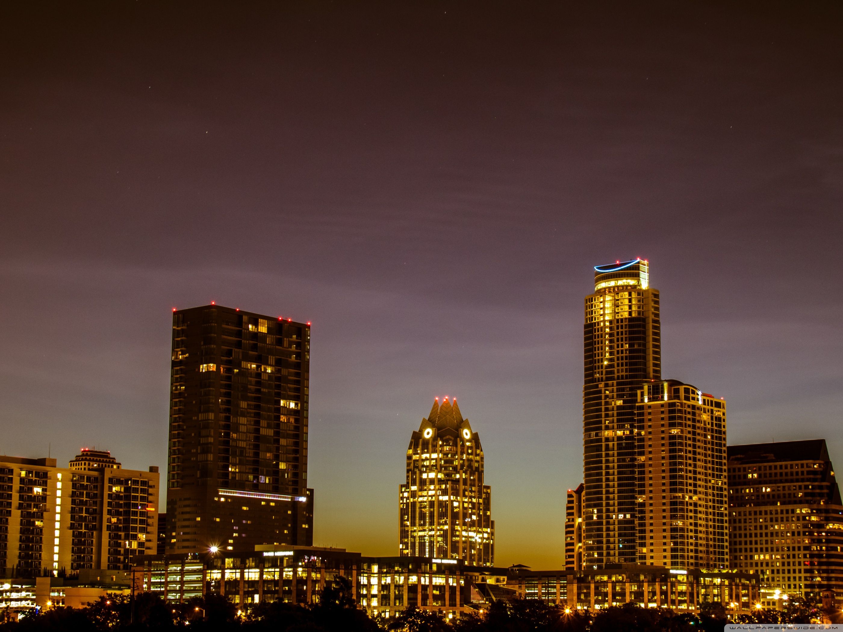 2800x2100 Austin Skyline At Night 4K UHD Wallpaper for UltraHD Desktop and TV : Dual Monitor : Smartphone and Tablet Devices