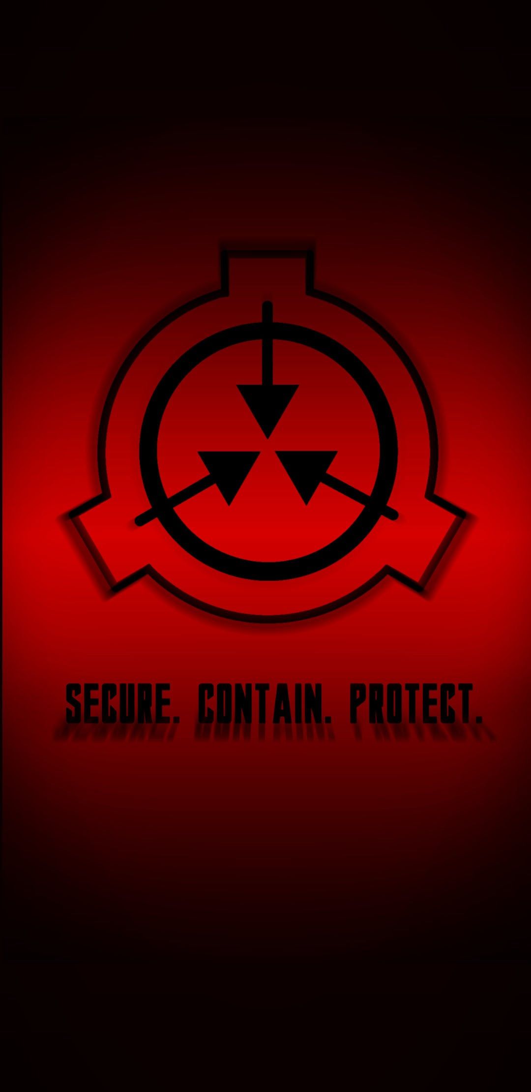 1080x2220 SCP logo wallpaper I made when I was bored. Figured I would post it here. Criticism is always welcome. (Had to resize it so I could upload)