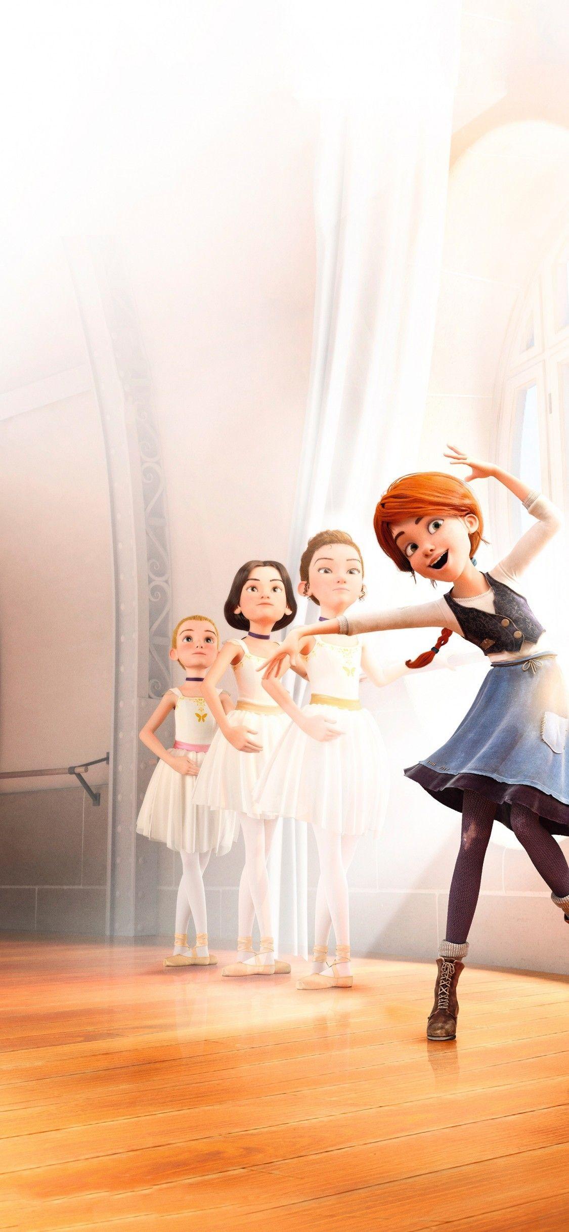 1125x2436 Ballerina, Animation Ballerina Wallpaper