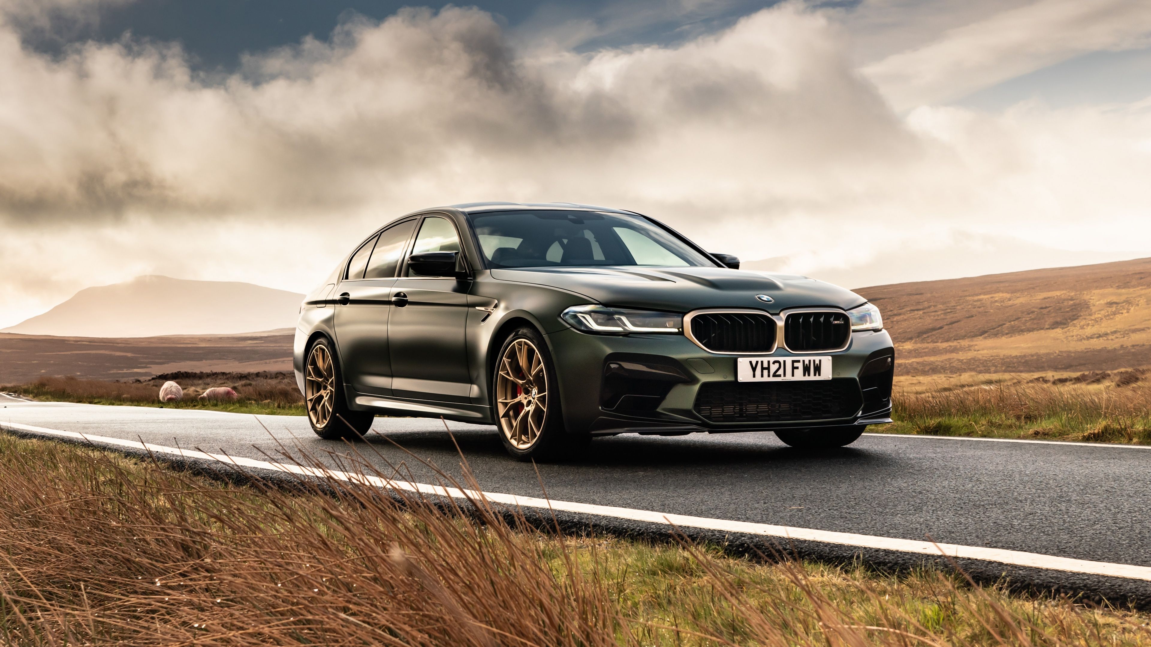 3840x2160 BMW M5 CS Wallpaper 4K, High Performance Sedan, 5K