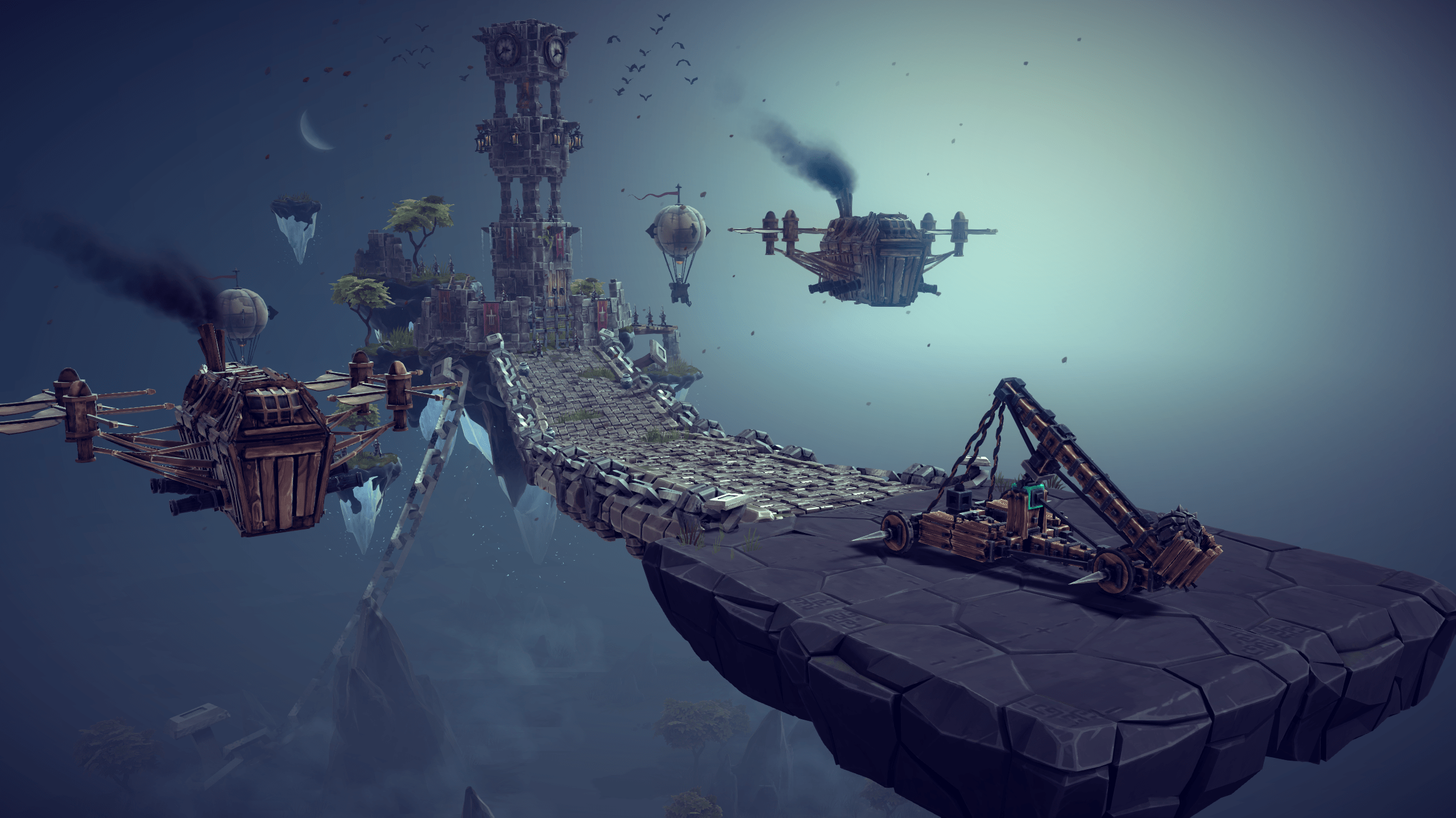 2560x1440 Besiege Celebrates A Decade Of Building Deadly Contraptions With A Reworked Sandbox Mode, Adjusted Level Designs And Slow Motion Explosions