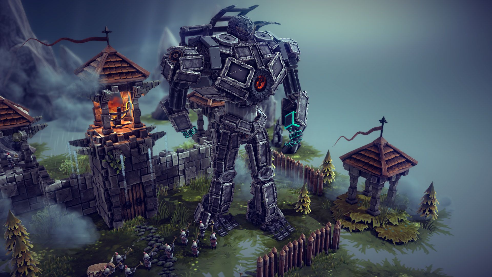 1920x1080 Pacific Rim Jaeger recreated in Besiege