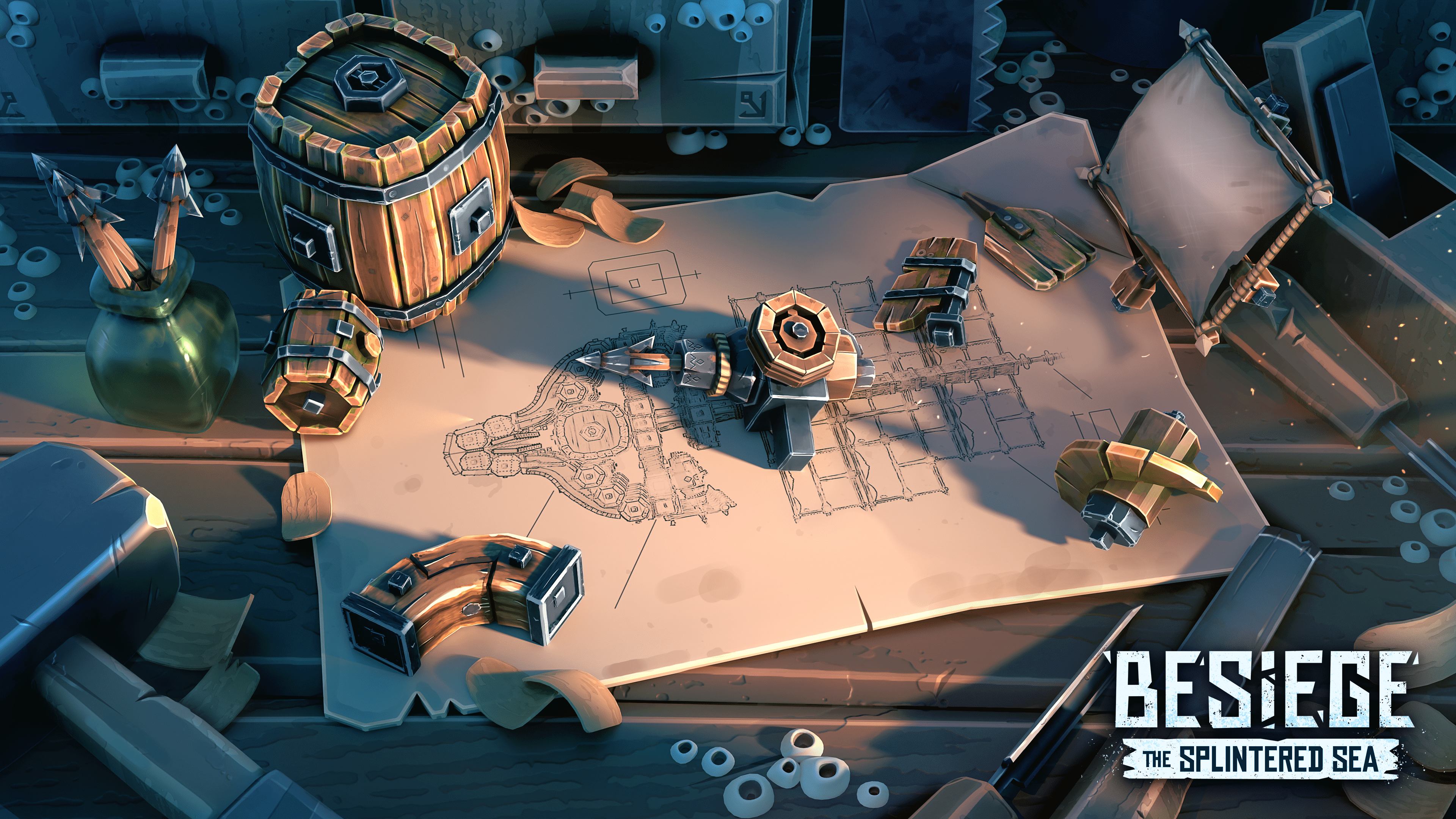 3840x2160 Besiege: The Splintered Sea Blocks Workshop [3840 x 2160]