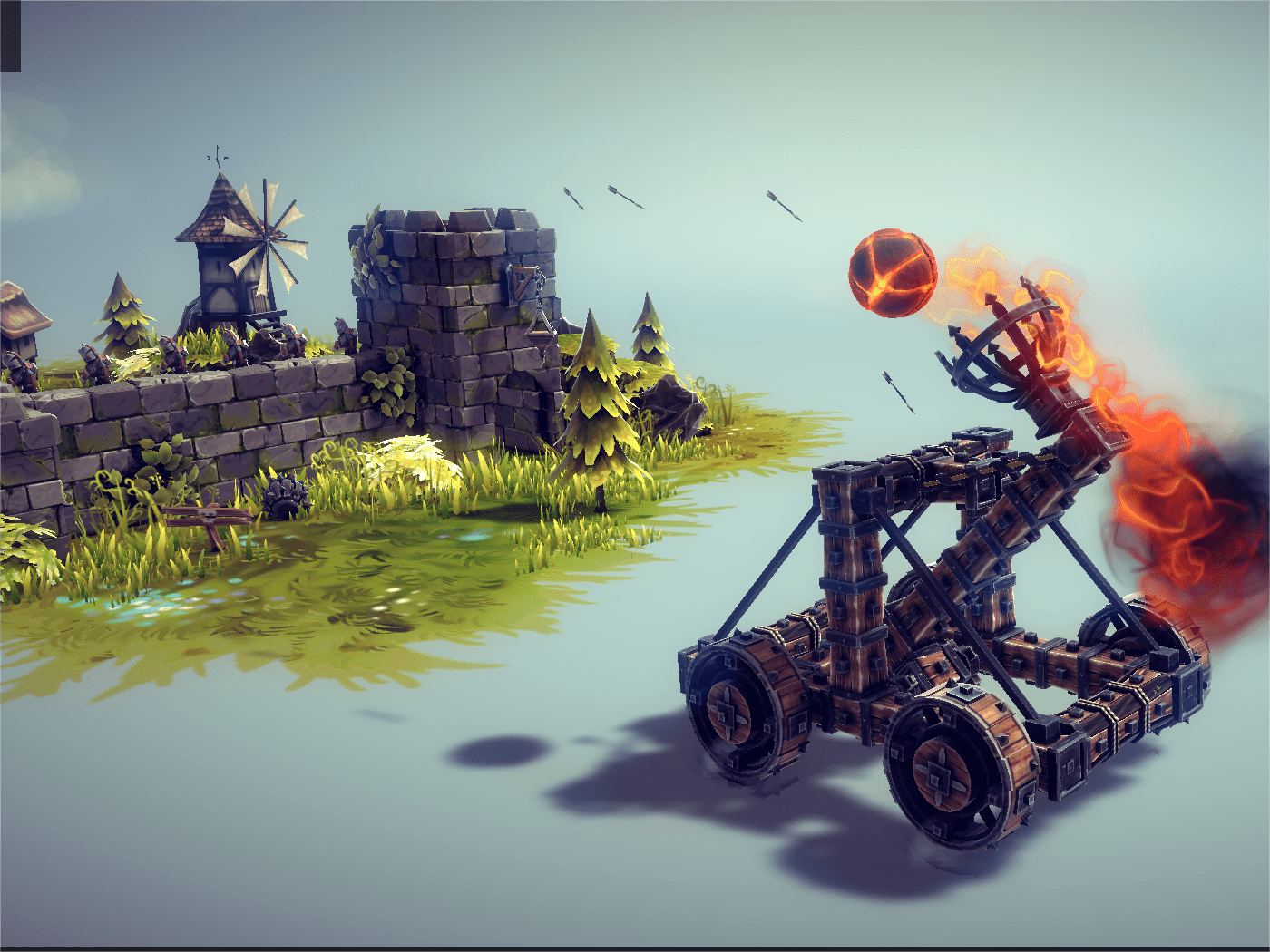 1400x1050 besiege Siege catapult 3D Print Model