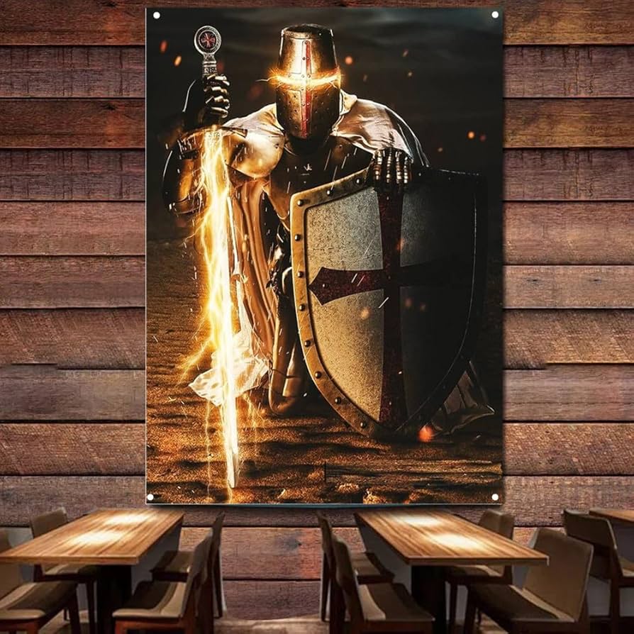 894x894 Vintage Knights Templar Posters Print Art Tapestry Crusader Banners Flags Wallpaper Canvas Painting Wall Hanging Home Decoration L4N : Amazon.ca: Home
