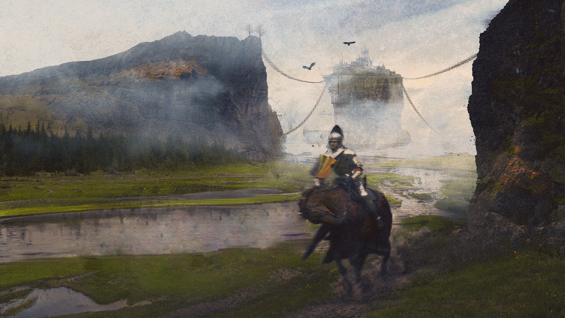 1920x1080 Knight in the Valley