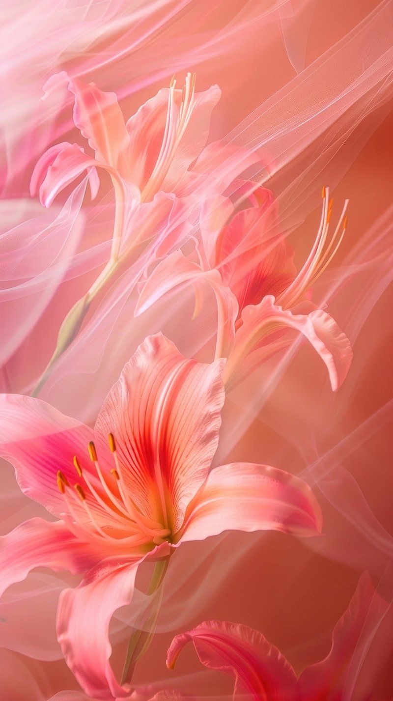 800x1427 Pink Lily Flower Image Wallpaper