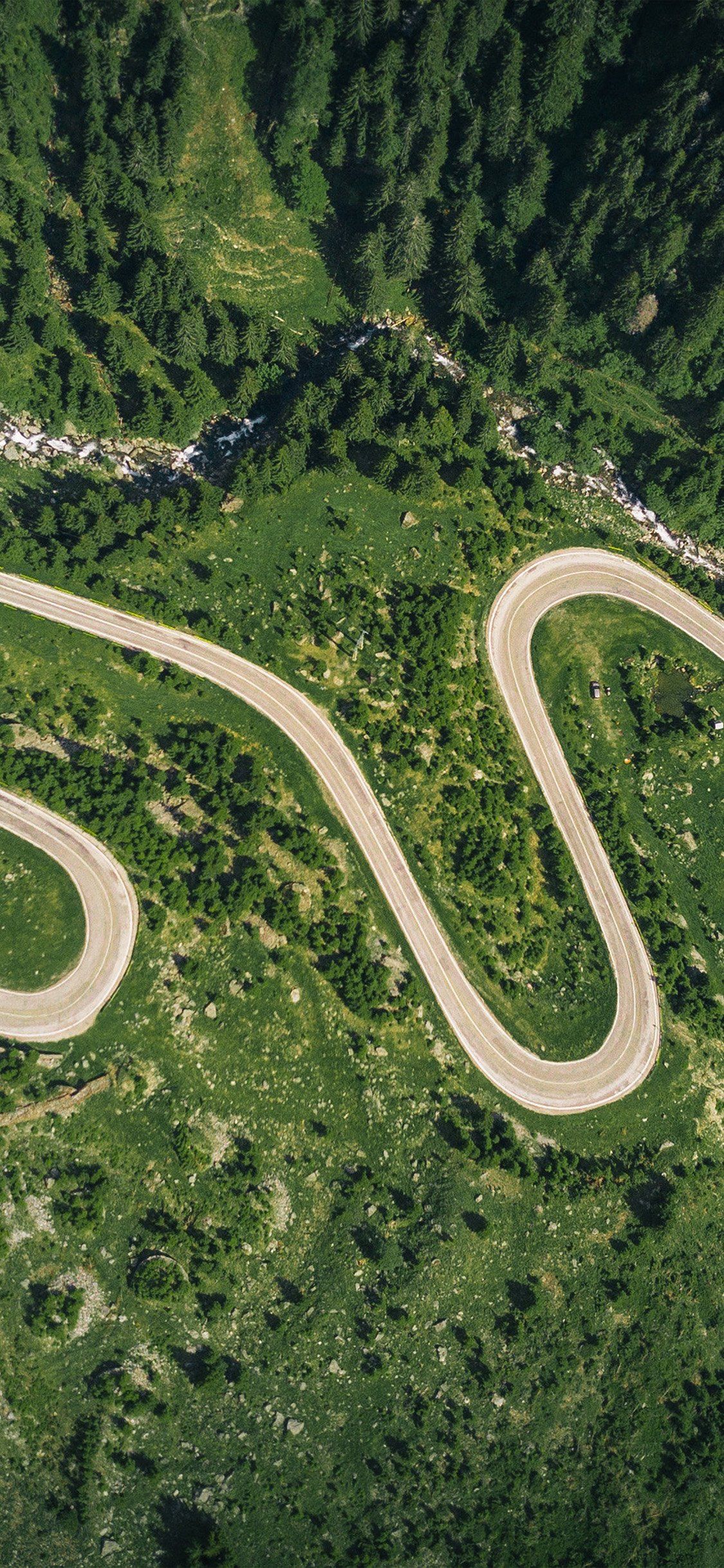 1125x2436 iPhone X wallpaper. earthview road green nature