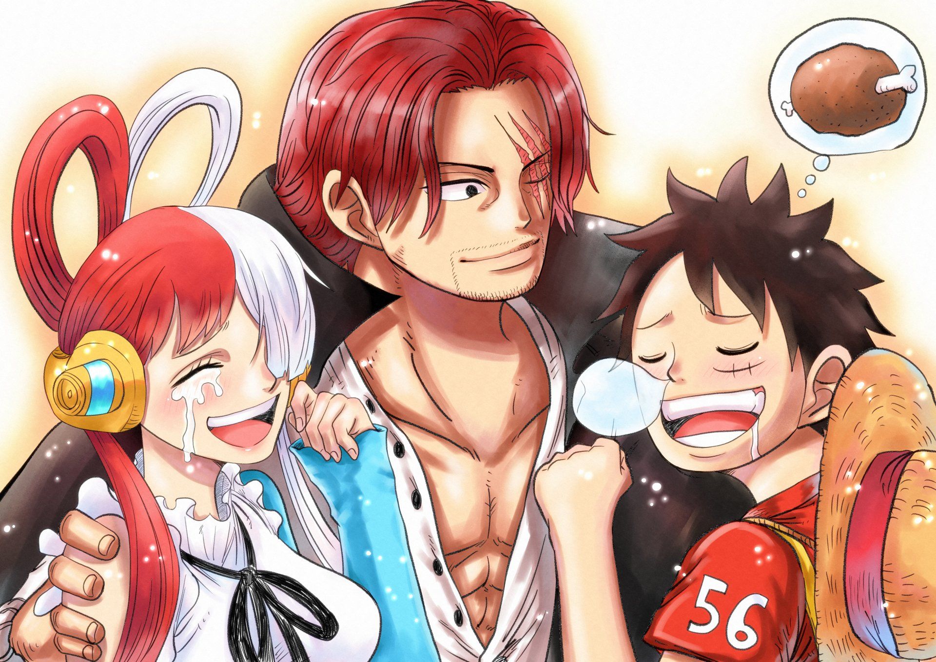1920x1358 Download Monkey D. Luffy Shanks (One Piece) Uta (One Piece) Anime One Piece 4k Ultra HD Wallpaper