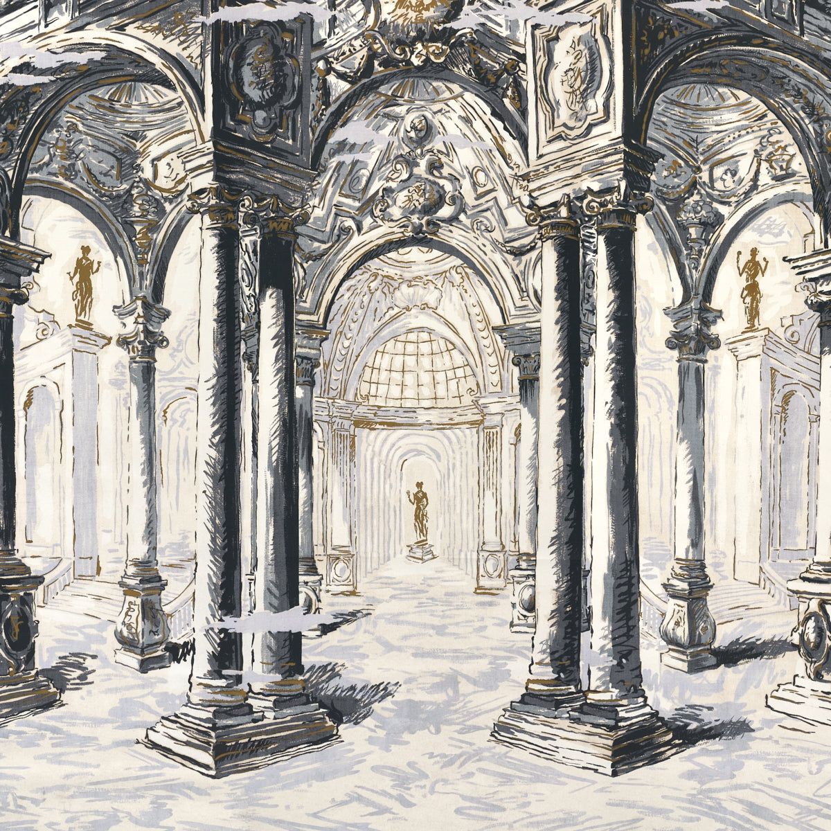 1200x1200 Trompe L'oeil Wallpaper