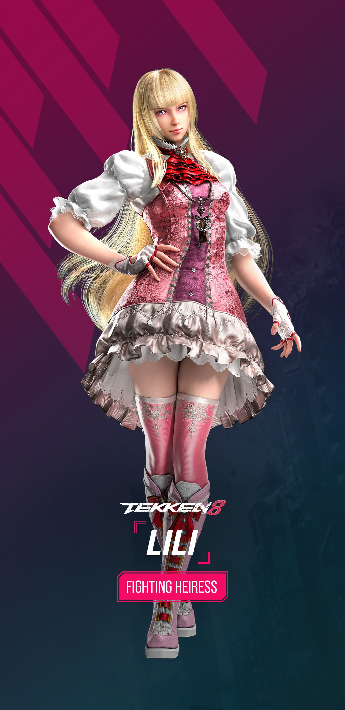 1440x2960 Tekken 8 Lili Wallpaper with Monocle