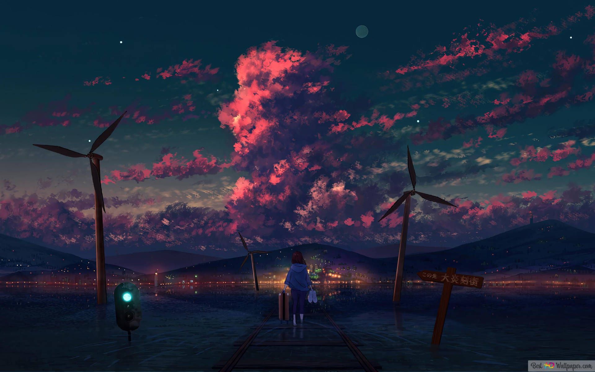 1920x1200 Download Image Breathtaking Anime Scenery 4K Wallpaper