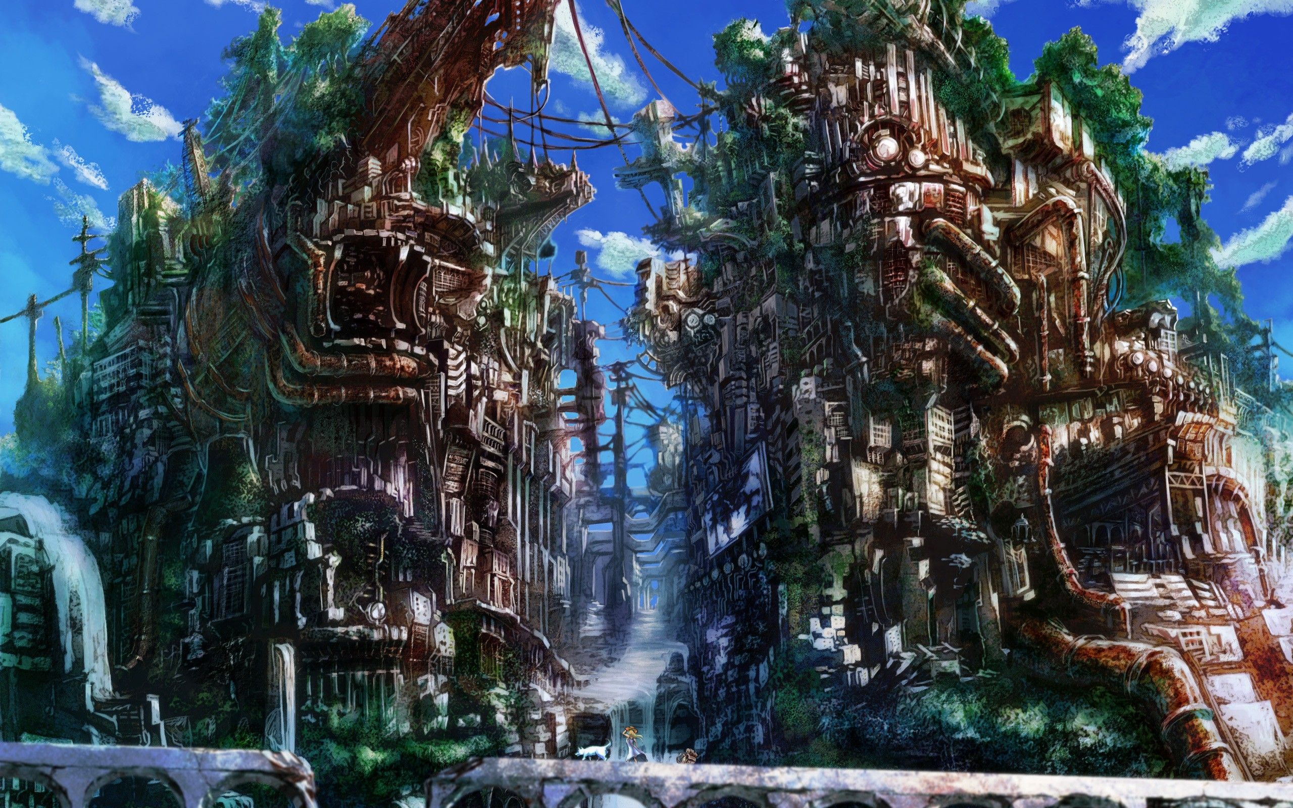 2560x1600 Desktop wallpaper: Anime, City 4K free download for PC. 208629