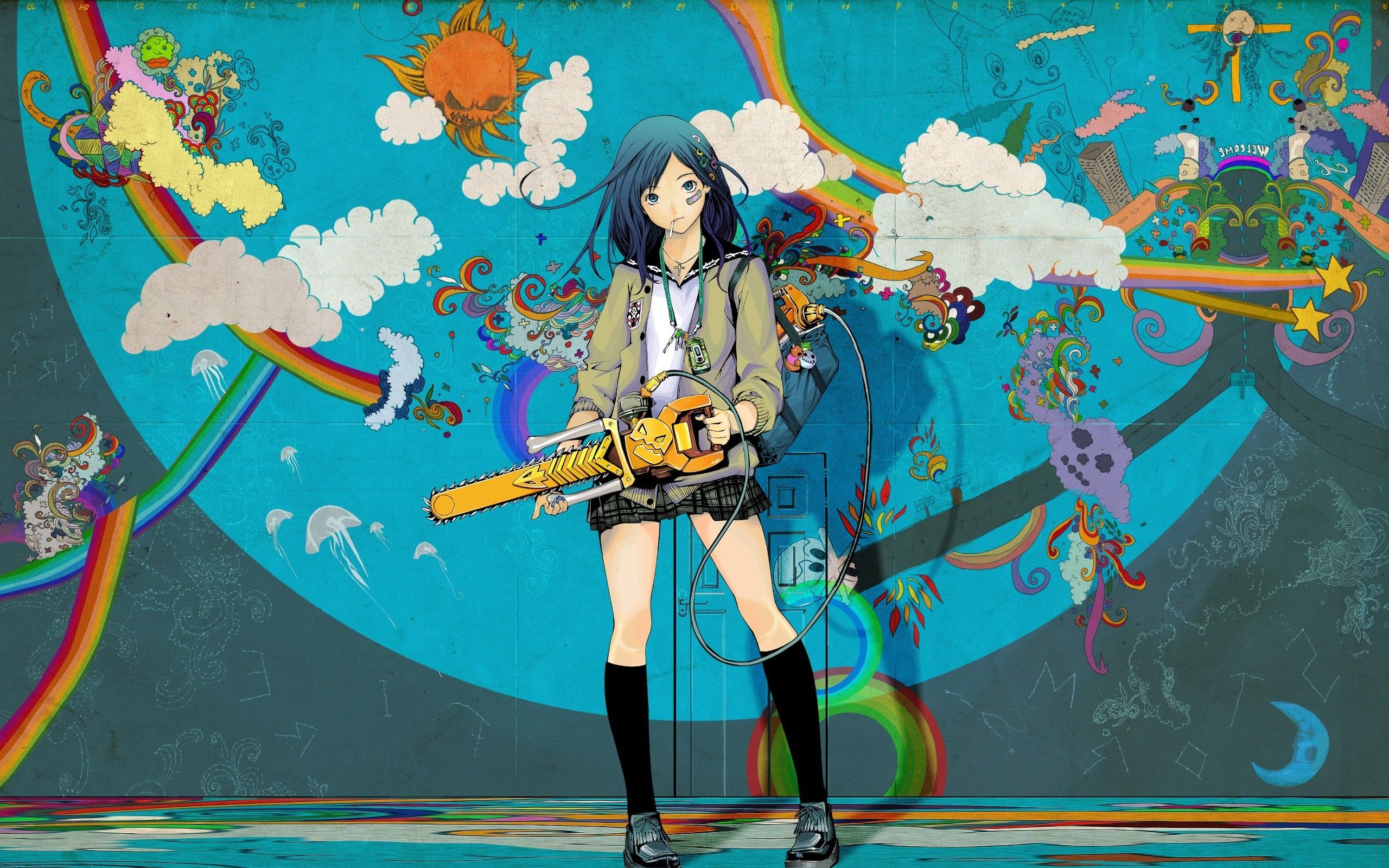 2560x1600 rainbows, Anime Girls, Anime Wallpaper HD / Desktop and Mobile Background