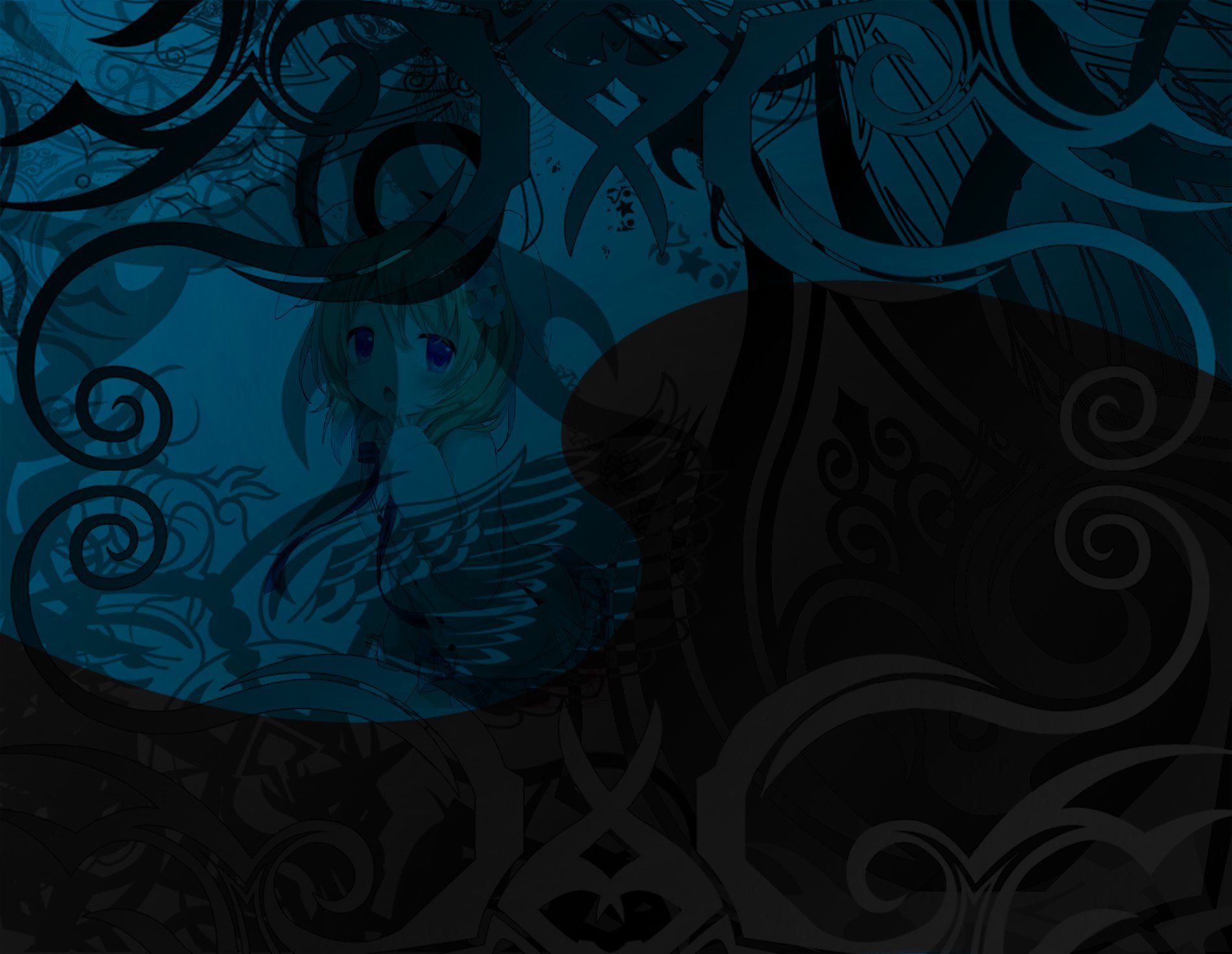 1900x1471 edubuntu, Linux, Gnu, Ubuntu, Debian, Tribal, Anime, Cute, Girl, Loli, Ocult, Kid, Abstrate, Wave Wallpaper HD / Desktop and Mobile Background