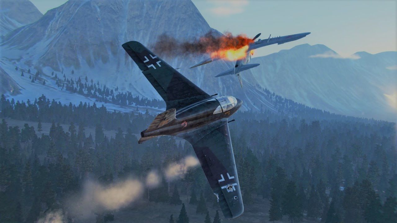 1280x720 Messerschmitt Me.163 Komet to the Komet / Shusui