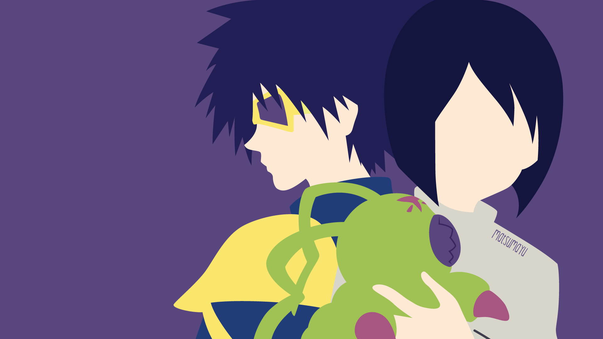 1920x1080 Download Wormmon (Digimon) Ken Ichijouji Anime Digimon HD Wallpaper