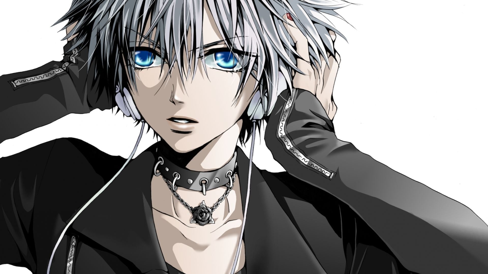 1920x1080 Anime Grey Hair Wallpaper