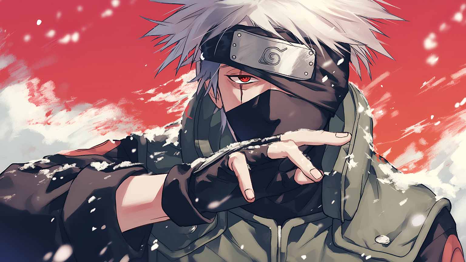 1536x864 Kakashi Hatake Silver Hair 4K Desktop Wallpaper Download