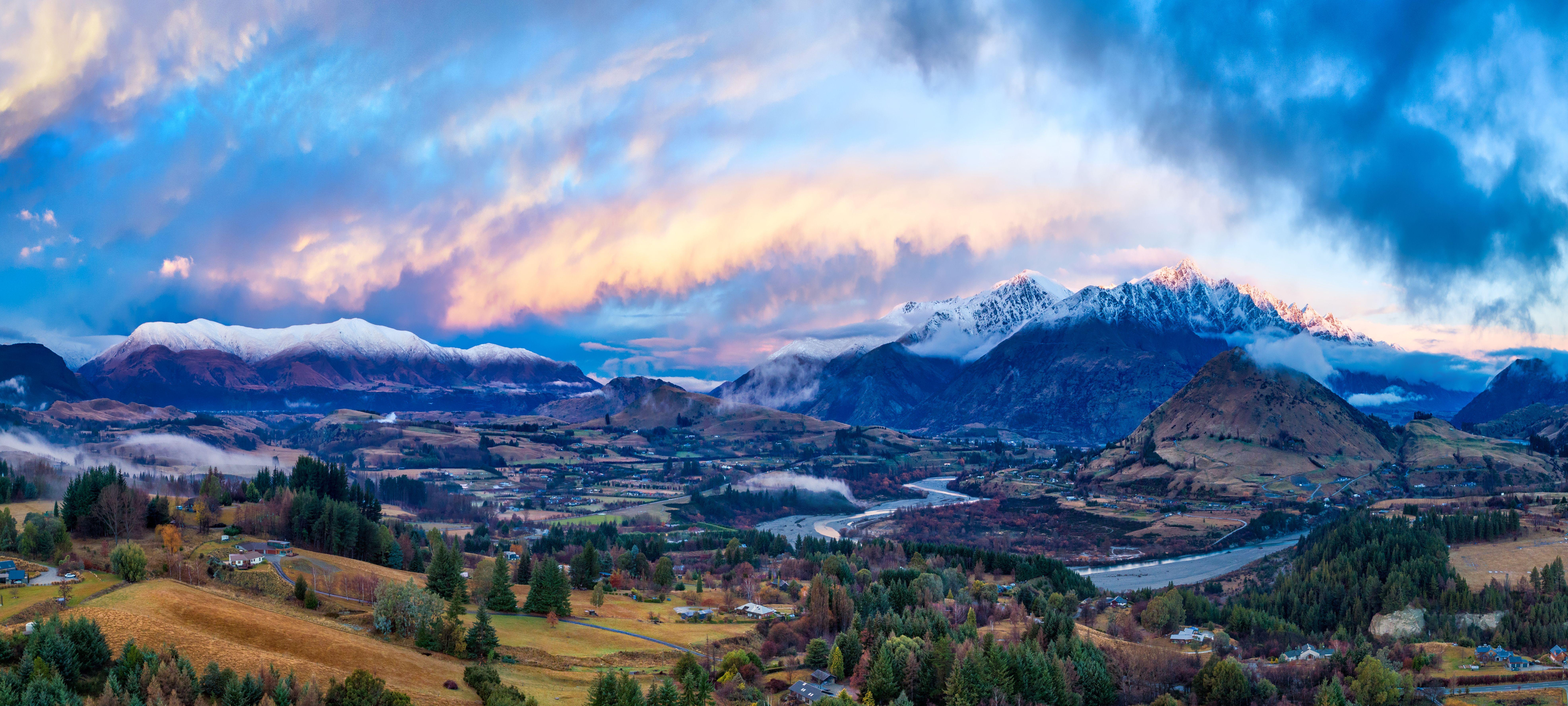 7890x3550 Queenstown (New Zealand) HD Wallpaper
