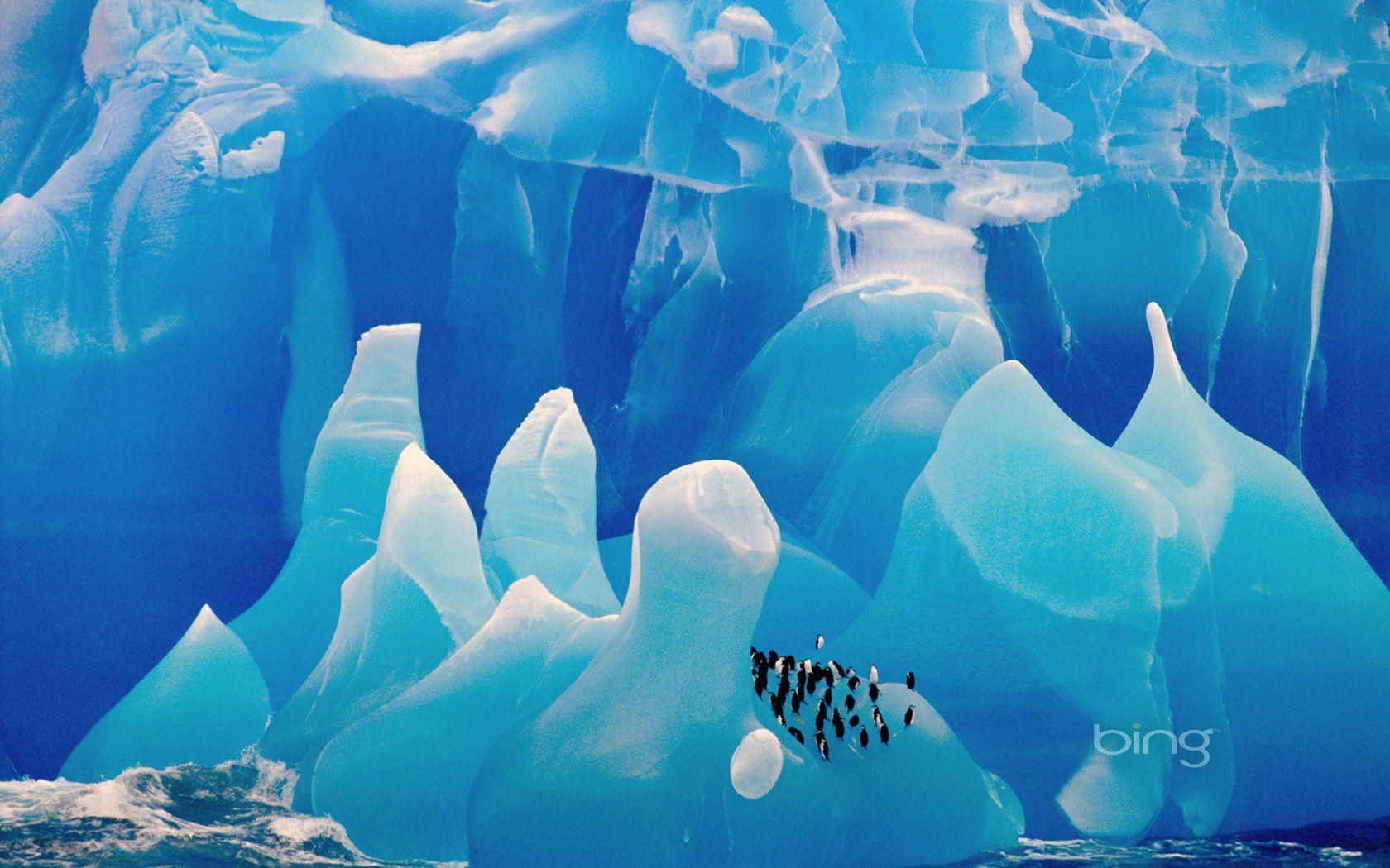 1680x1050 Antarctic glaciers Wallpaper 19408