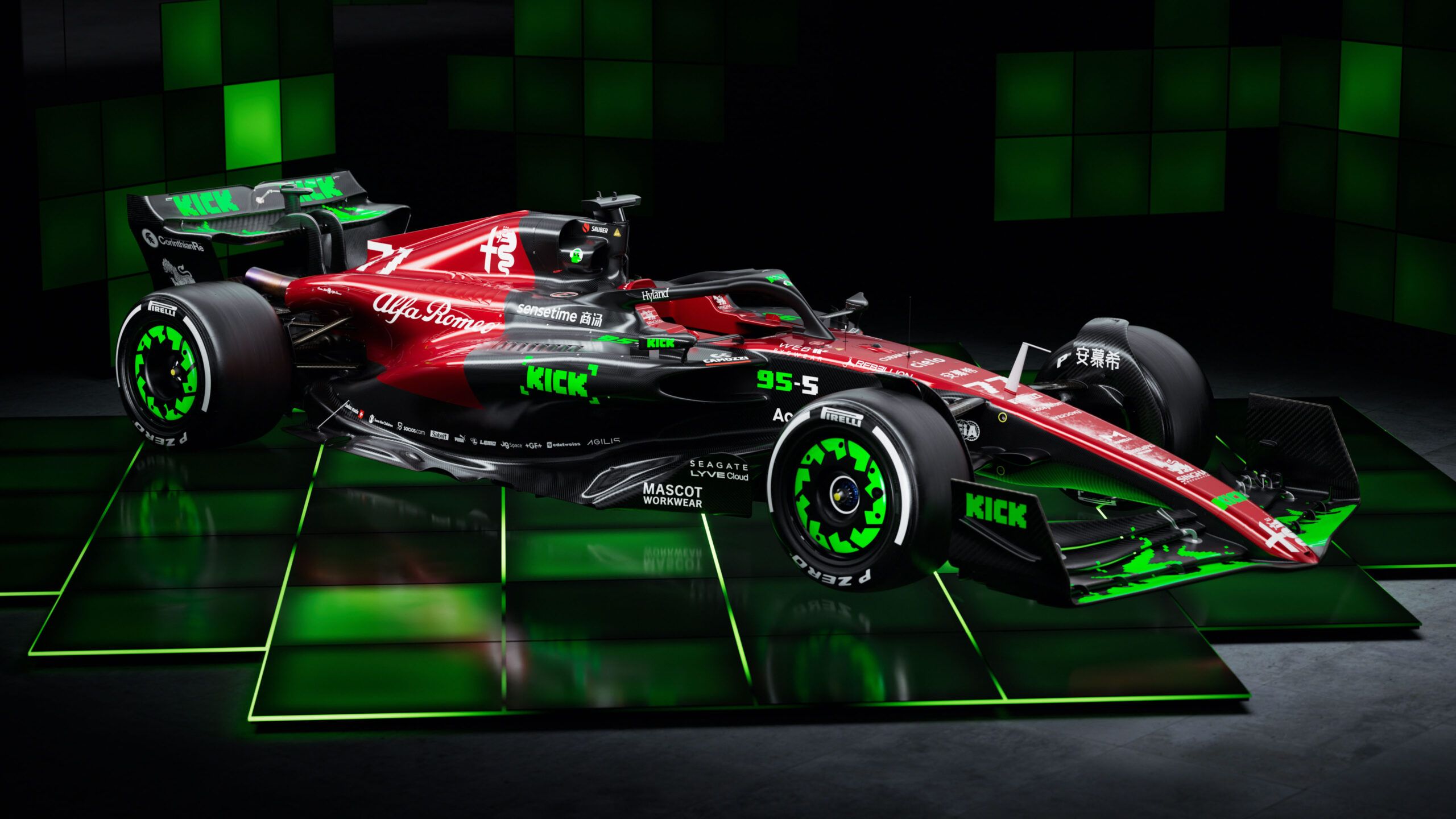 2560x1440 Sauber Motorsport announce Kick.com's chassis naming rights for 2024 after Alfa Romeo's F1 exit of Sport