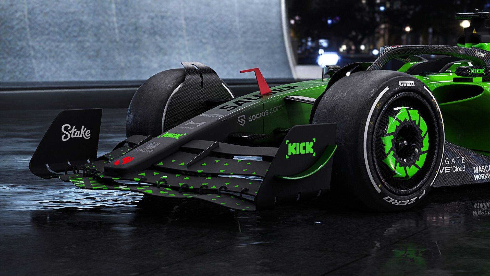1920x1080 Sauber Kick F1 Team Livery Concept