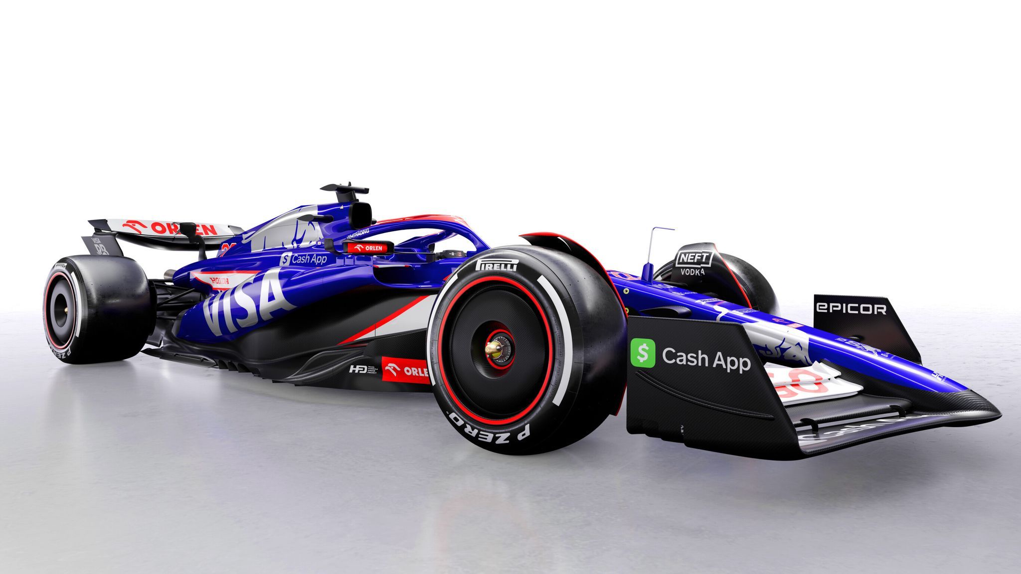 2048x1152 Visa Cash App RB launch VCARB 01: Renamed team reveal stunning livery for Daniel Ricciardo and Yuki Tsunoda at Las Vegas event