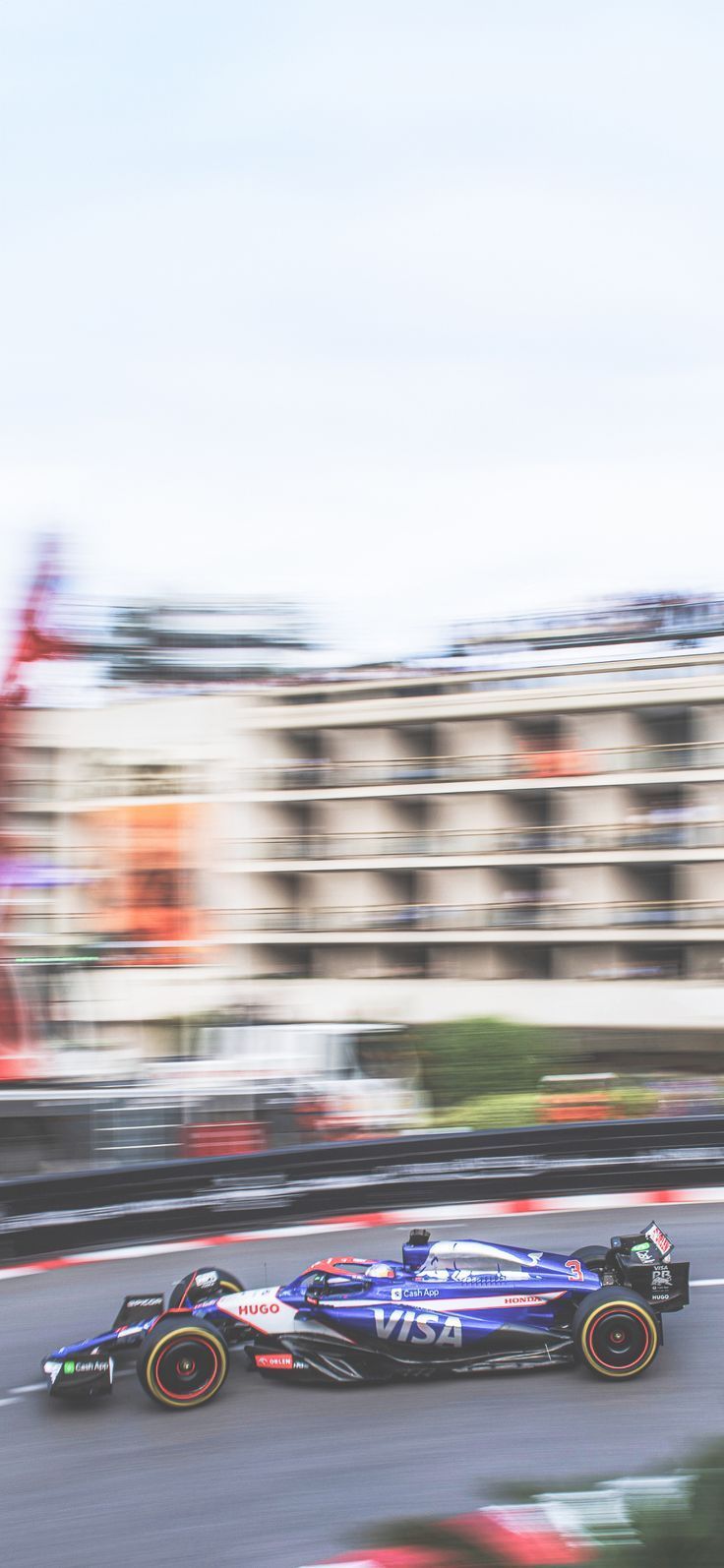 736x1594 Daniel Ricciardo F1 Phone Wallpaper. Visa Cash App RB. Monaco Grand Prix 2024