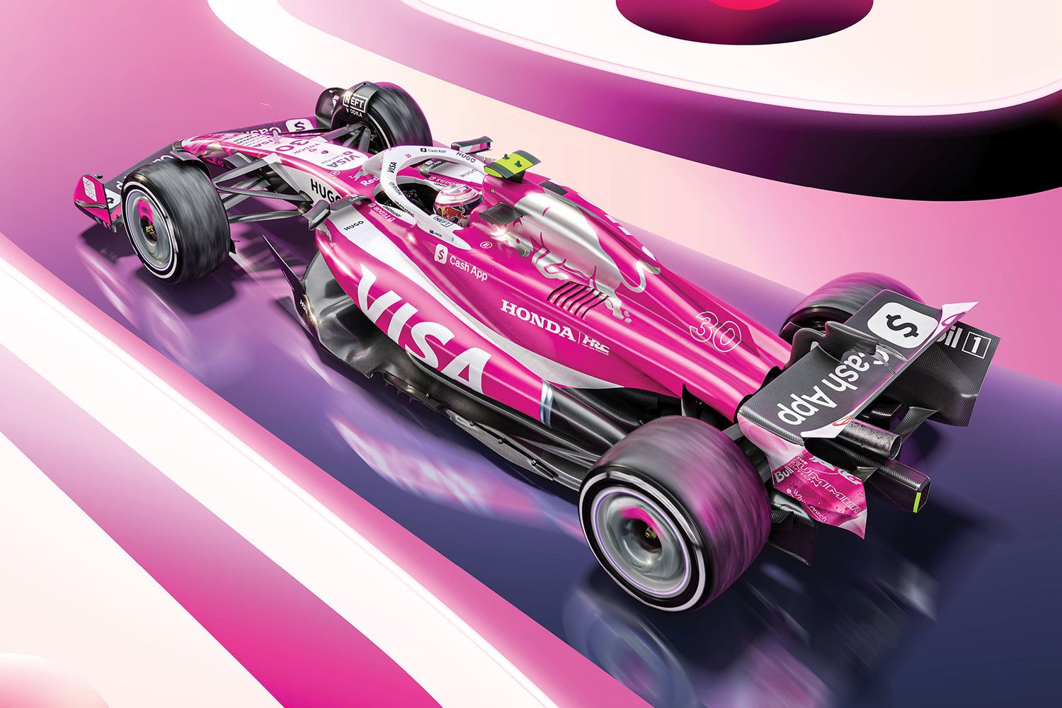 1500x1000 Visa Cash App RB. Miami Grand Prix™ 2025. Special Edition Poster