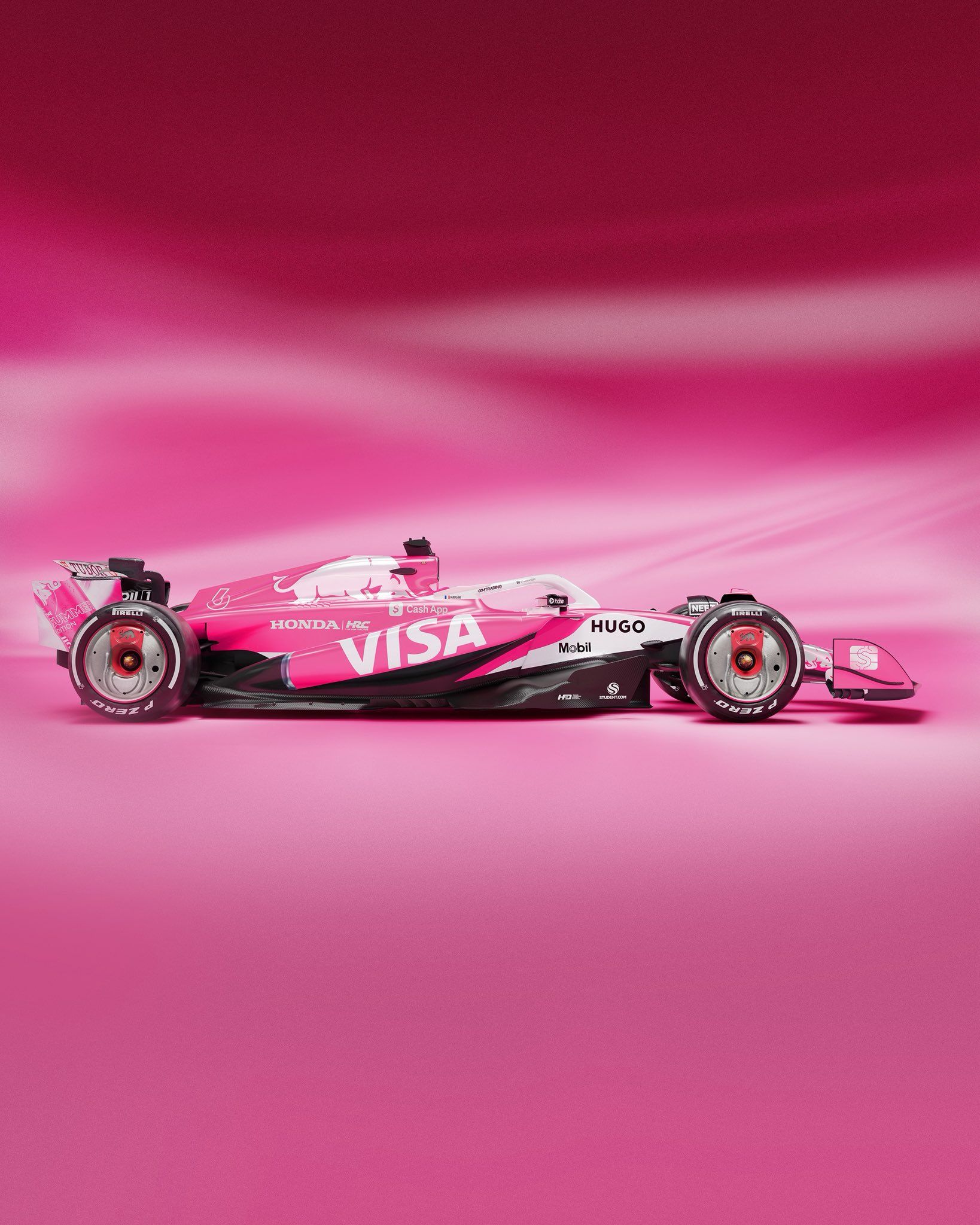 1638x2048 Visa Cash App RB presents magenta livery for F1 Miami GP