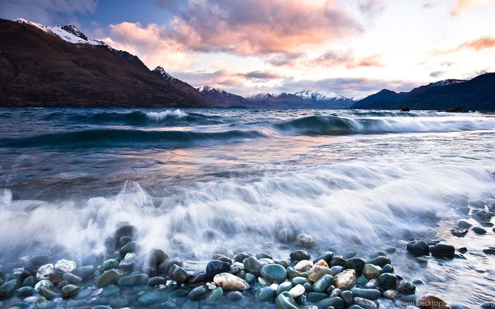 1680x1050 Sunset Near Queenstown In New Zealand Wallpaper HD Wallpaper
