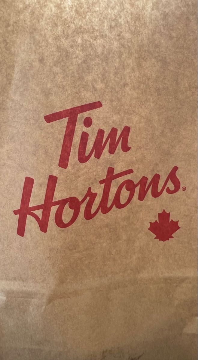 659x1200 Tim Hortons Brown Paper Bag. Tim hortons logo drawing