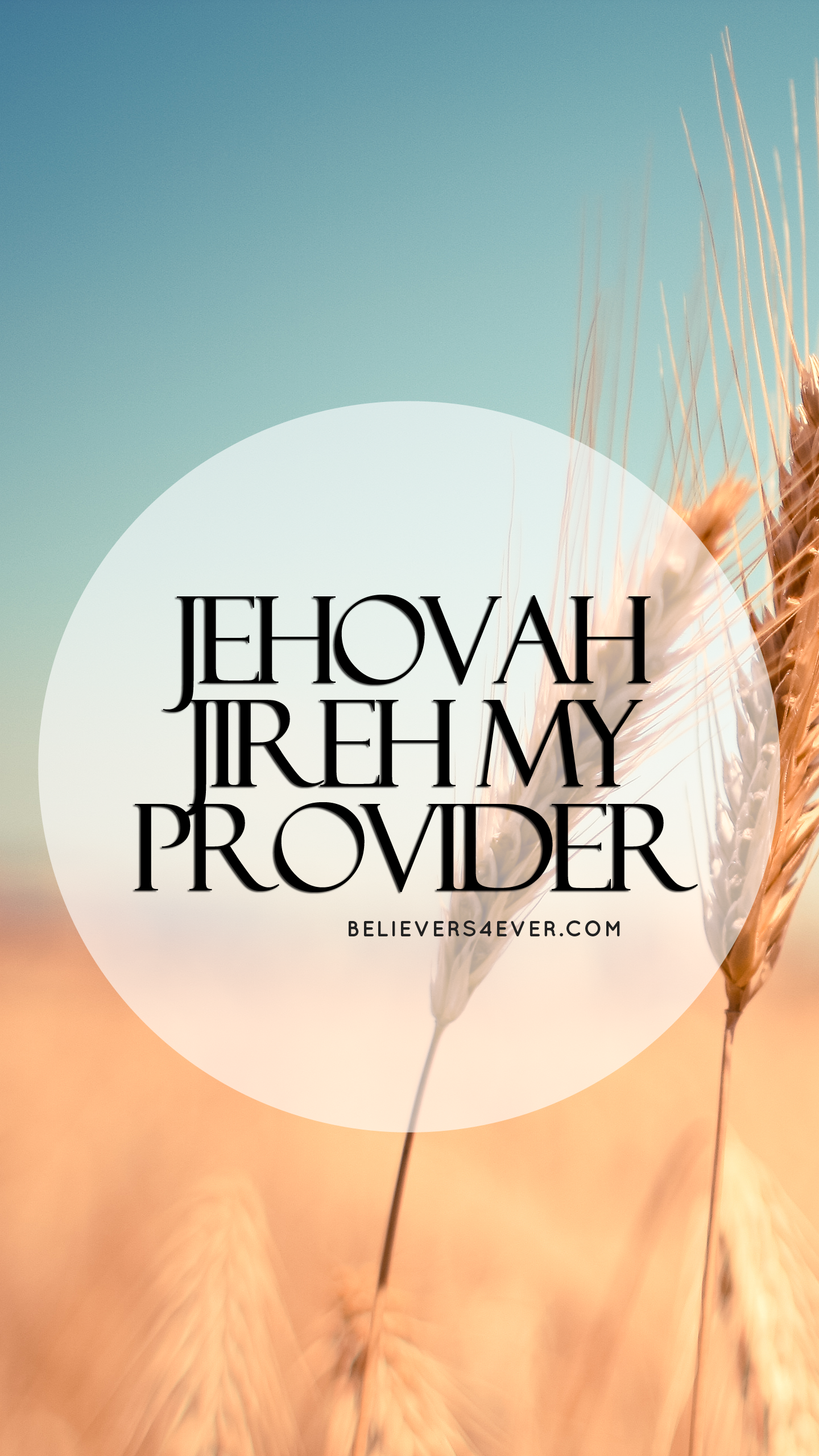 1440x2561 Jehovah Jireh Christian mobile lock screen wallpaper