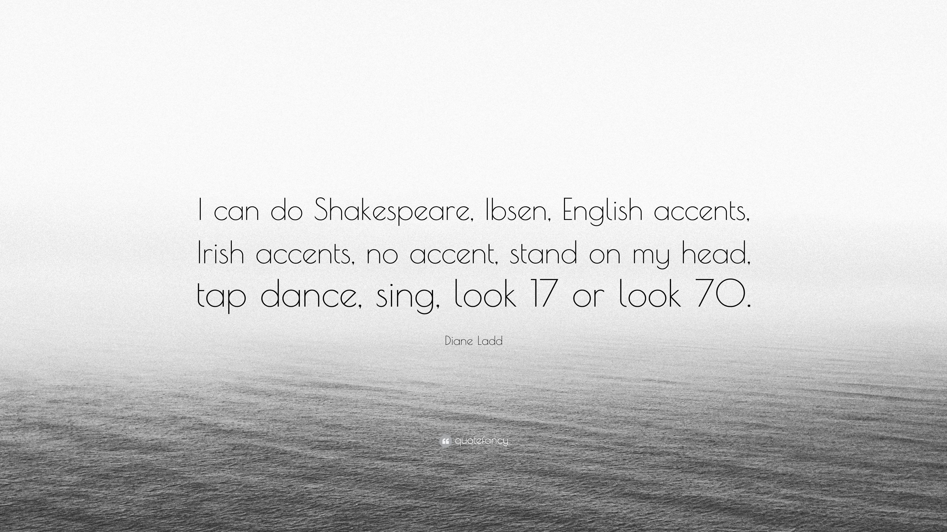 3840x2160 Diane Ladd Quote: “I can do Shakespeare, Ibsen, English accents