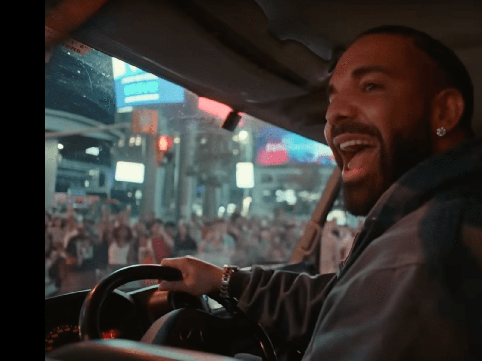 1600x1200 Drake was spotted driving an ice delivery truck around downtown Toronto