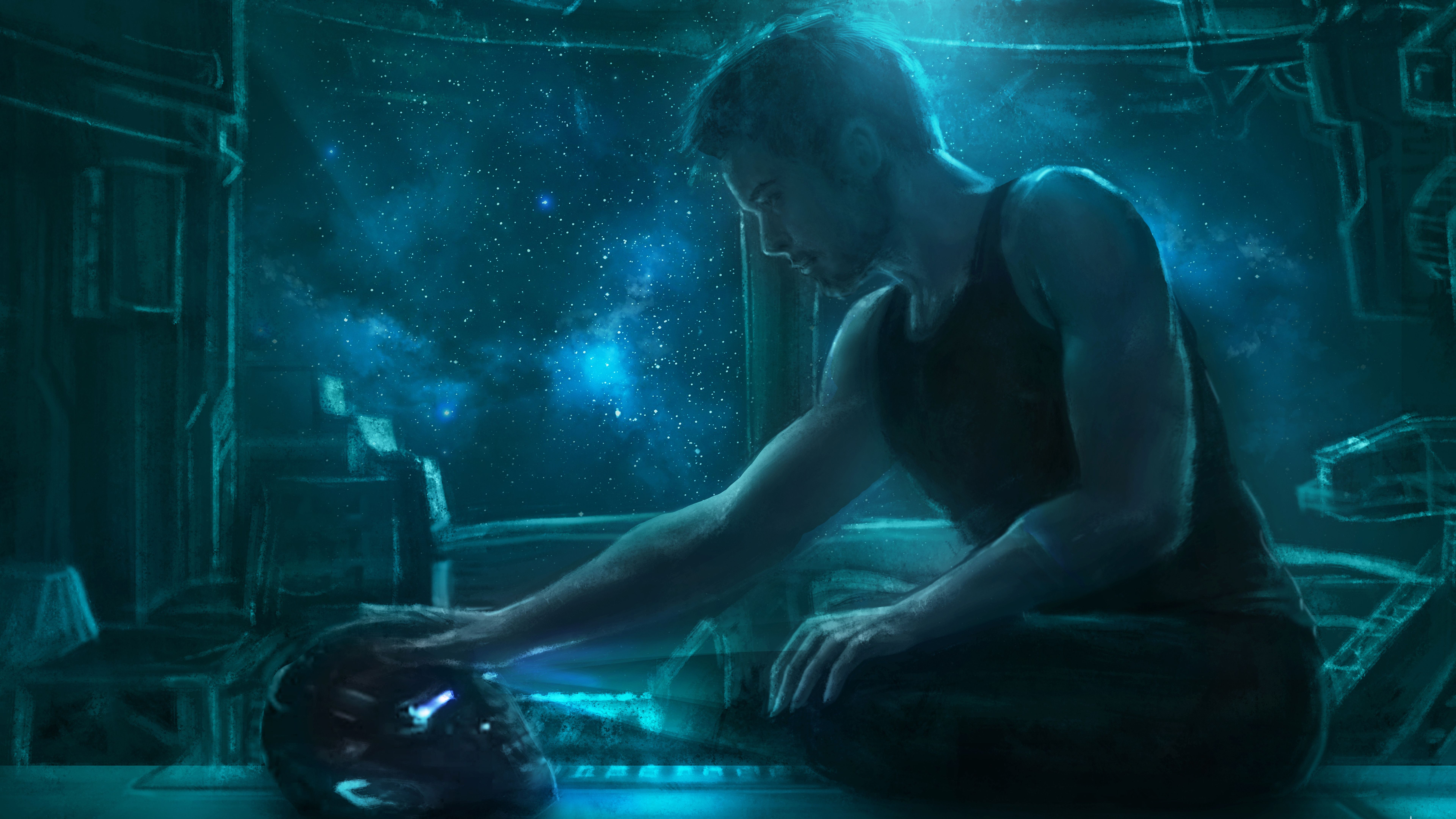 7680x4320 Avengers: Endgame Iron Man Tony Stark 8K 4K Wallpaper HD