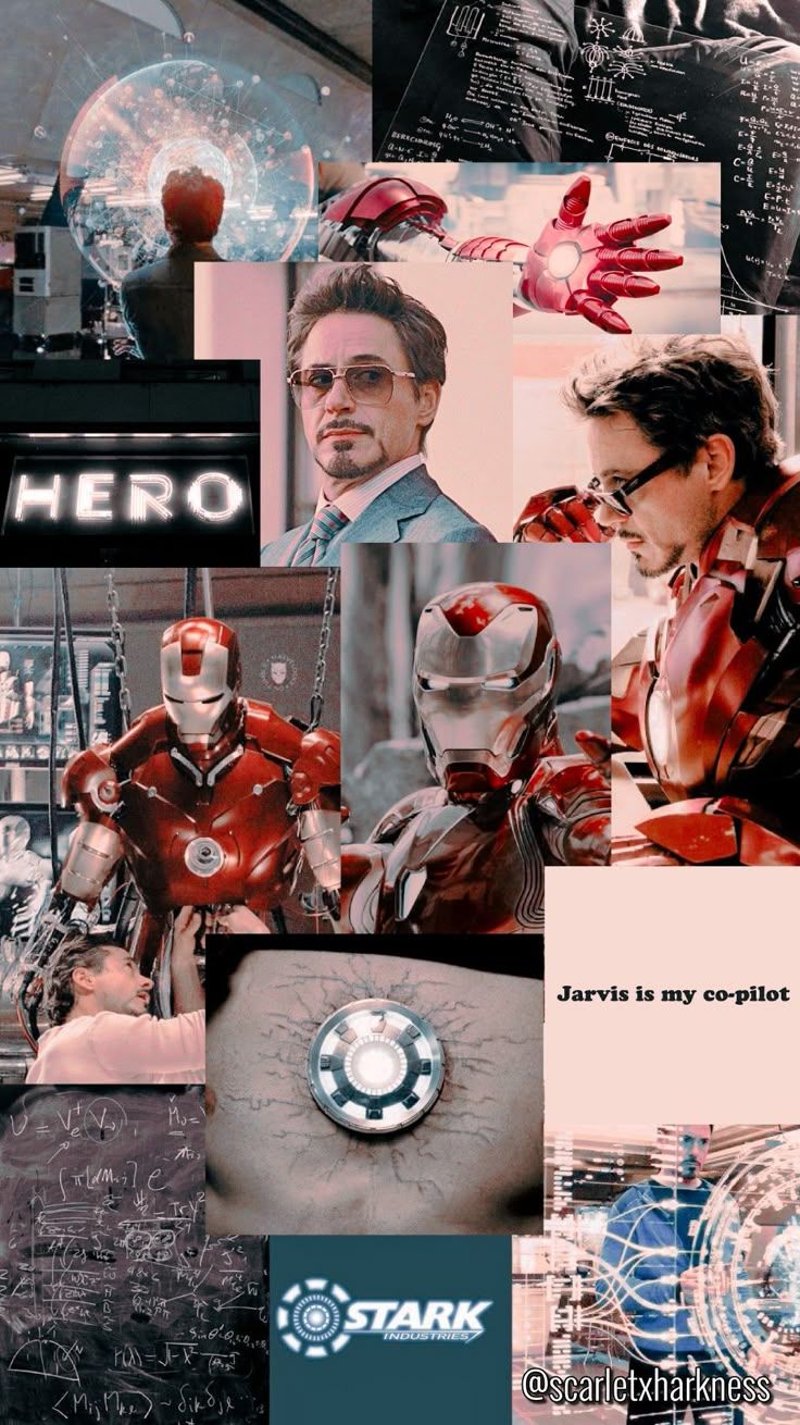736x1310 tony stark aesthetic wallpaper