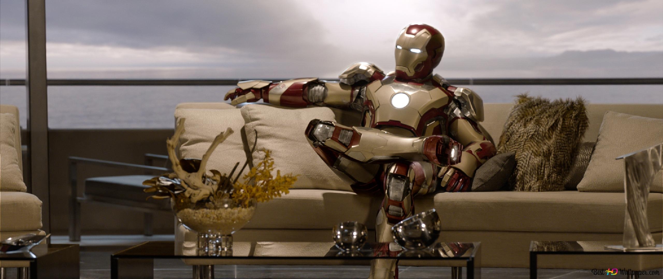 2560x1080 Ironman movie Stark 2K wallpaper download