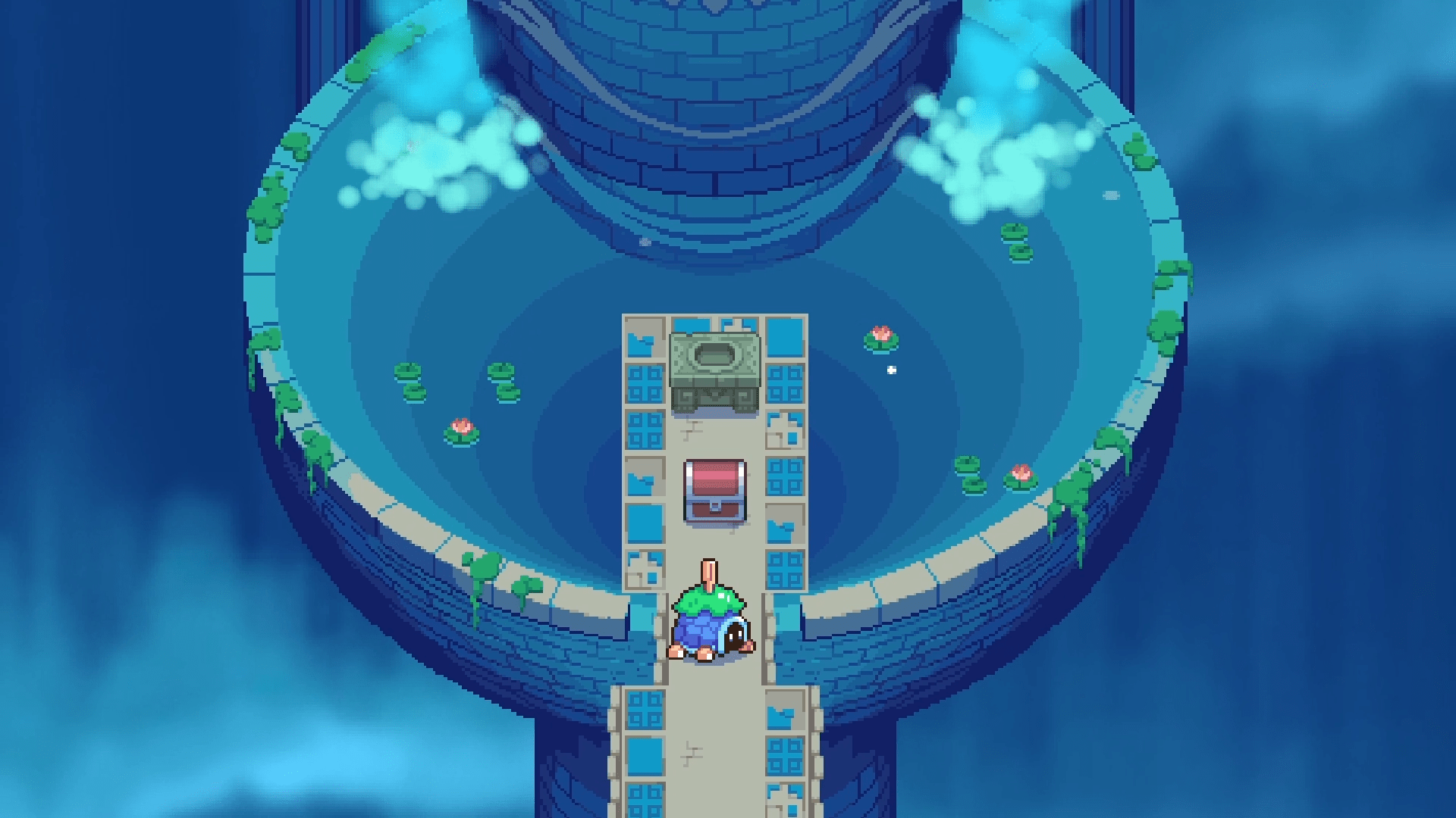 1920x1080 Moonstone Island HD Wallpaper. Mystic Pixel Art Scenex1080